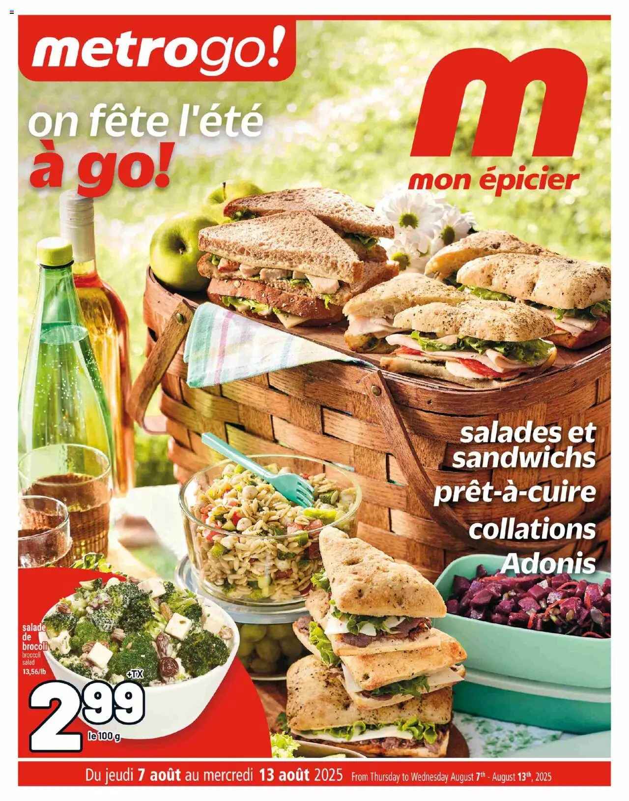 Metro flyer valid from 07.08.2025 | Page: 1 | Products: Salad