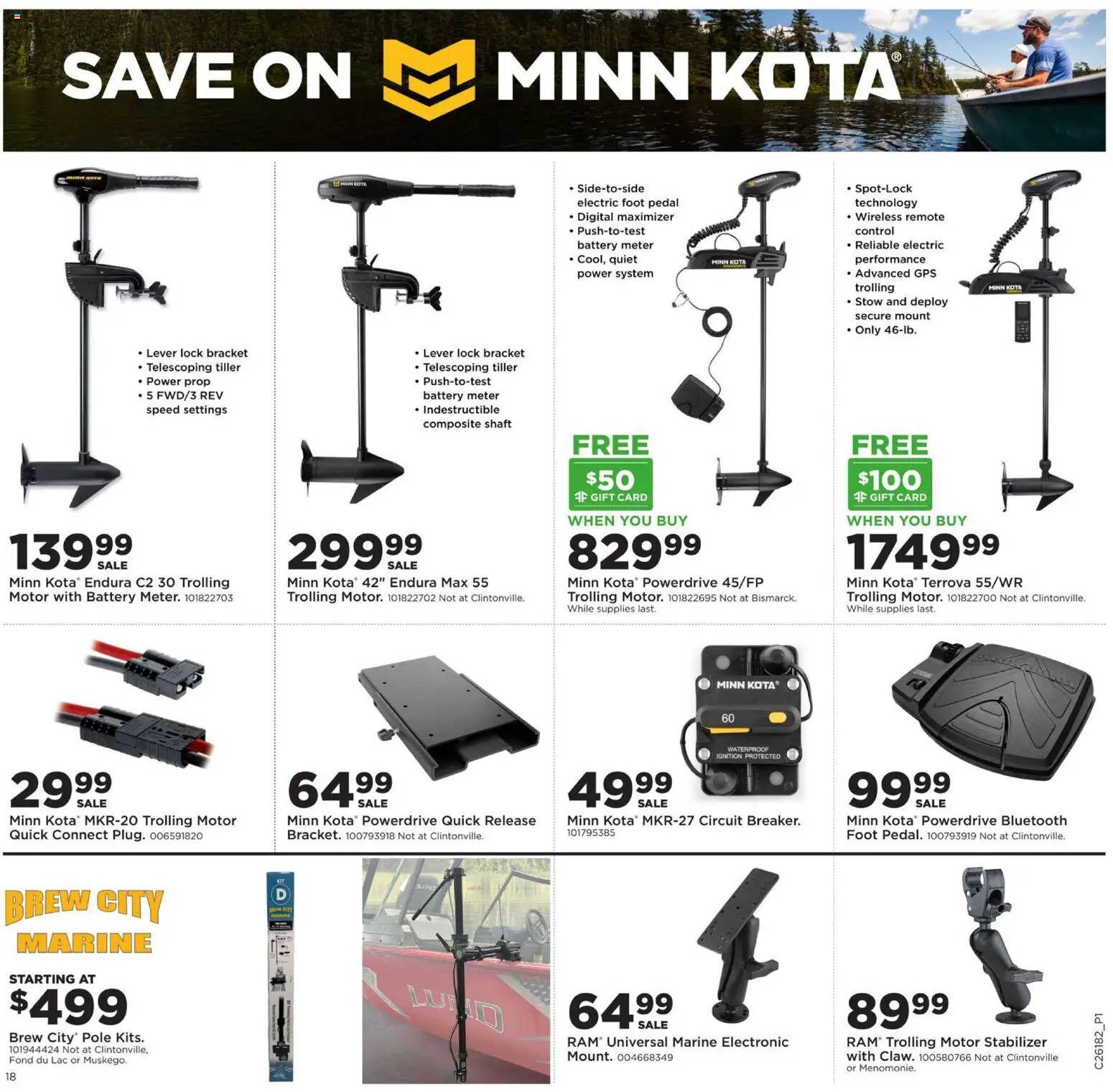 Mills Fleet Farm Fishing Gear - valid from 27.04.2026 | Page: 19 | Products: Battery, Tiller