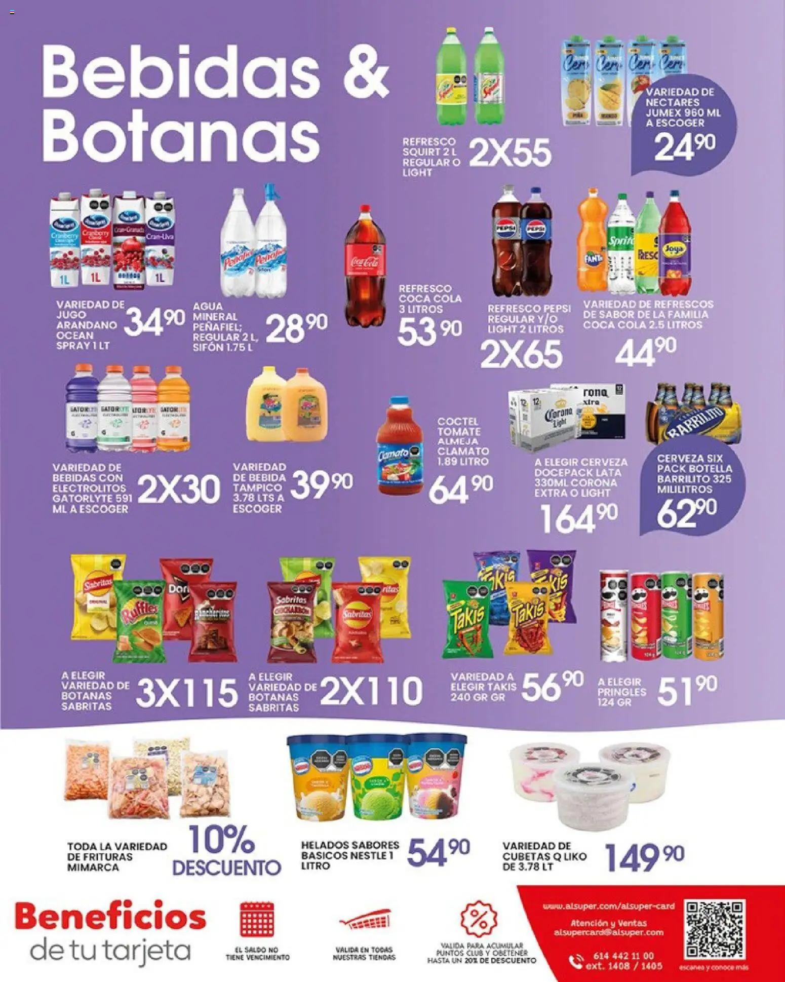 Nuevas ofertas de Alsuper válidas en toda la República Mexicana desde el 17.04.2026. ¡Encuentra las mejores ofertas en Alsuper folleto Saltillo! | Página: 7 | Productos: Refresco, Tomate, Agua, Jugo