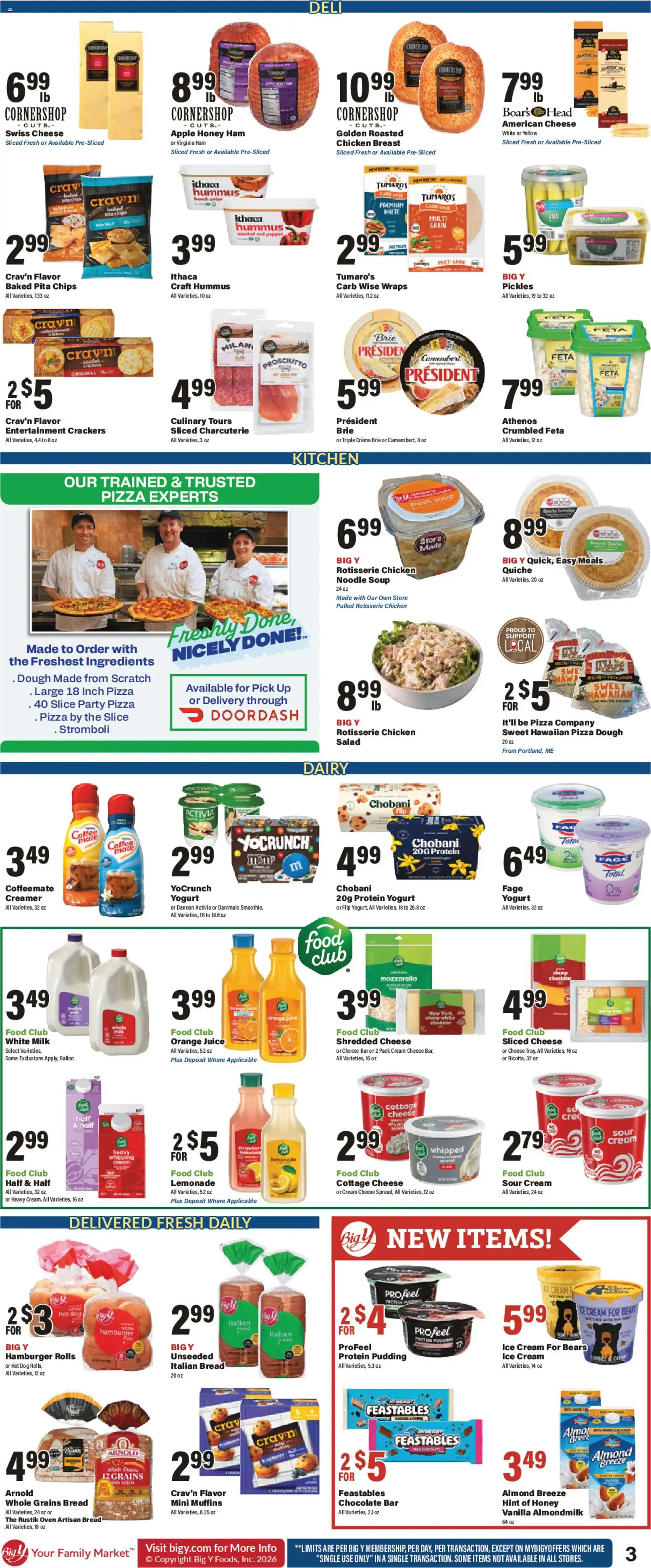 Big Y Weekly Ad - valid from 23.04.2026 | Page: 5 | Products: Milk, Juice, Cottage cheese, Dill