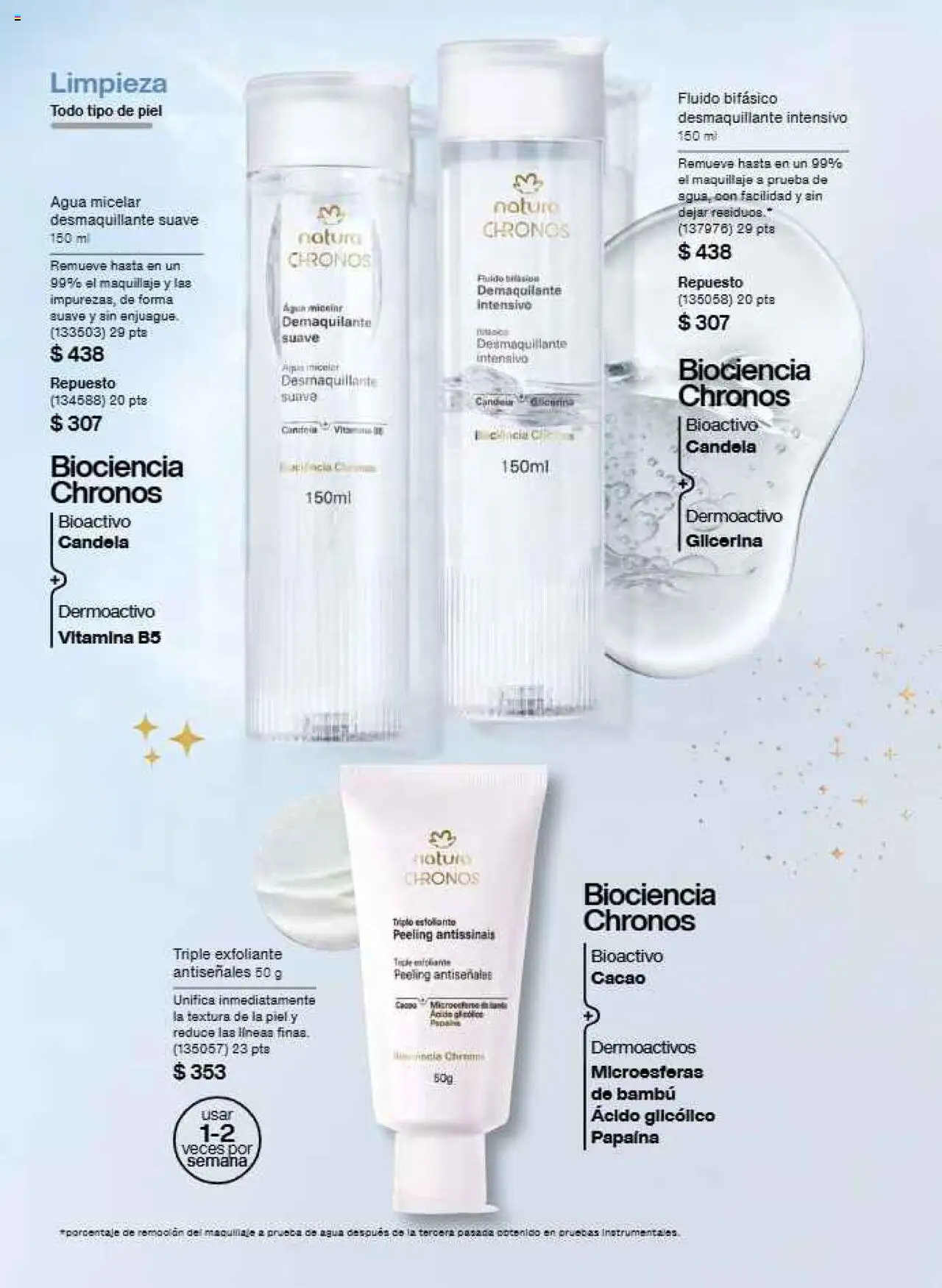 Nuevas ofertas de Natura válidas en toda la República Mexicana desde el 22.11.2025. ¡Encuentra las mejores ofertas en Natura campaña 17 2025! | Página: 116 | Productos: Agua, Cacao, Maquillaje, Agua micelar