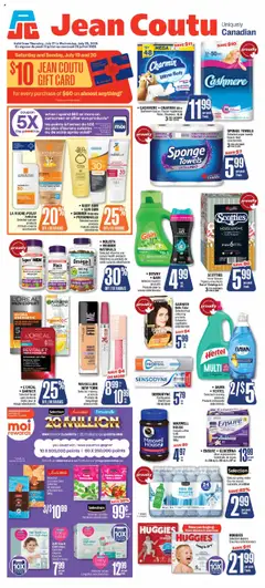 Preview of Jean Coutu weekly flyer from shop Jean Coutu valid from 17.07.2025