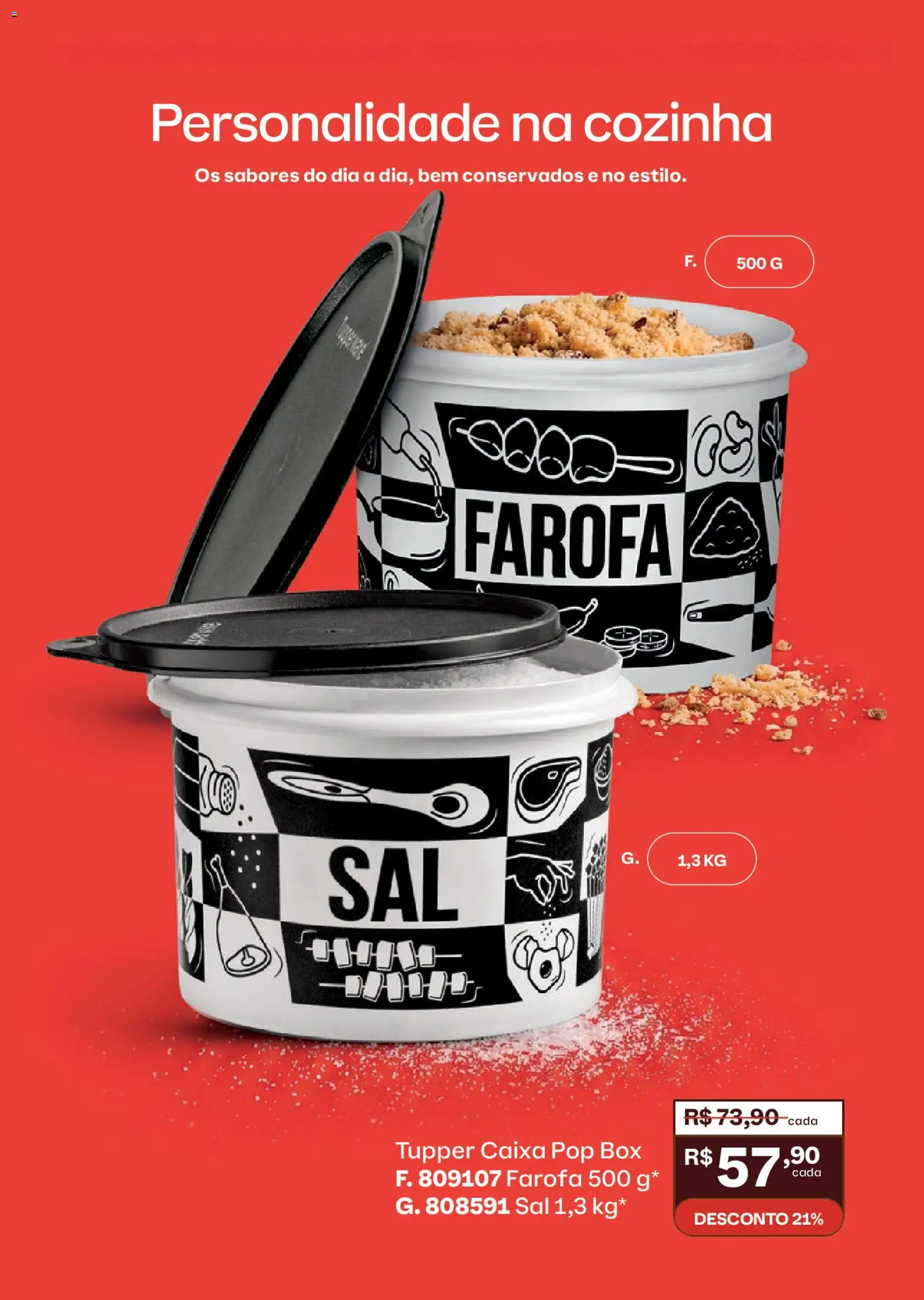 Tupperware Folheto - válido de 01.05.2026 | Página: 21 | Produtos: Caixa, Sal, Farofa