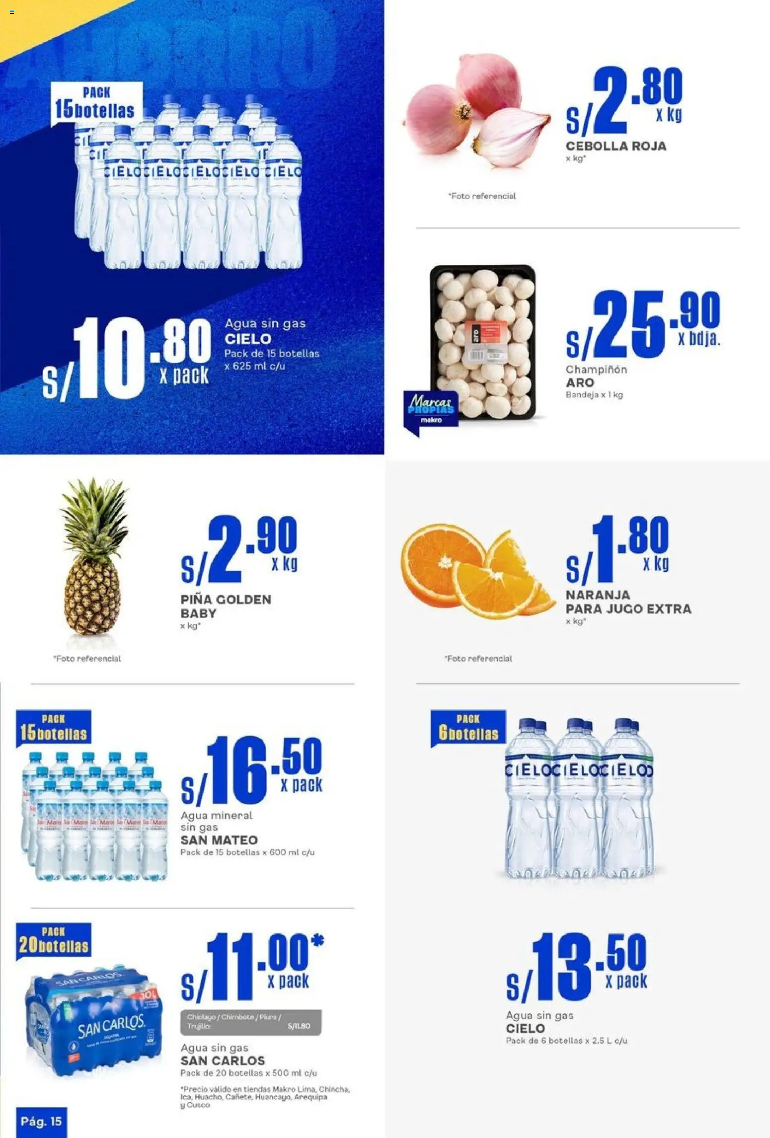Catálogo Makro válido desde 23.10.2025 | Página: 15 | Productos: Jugo, Piña
