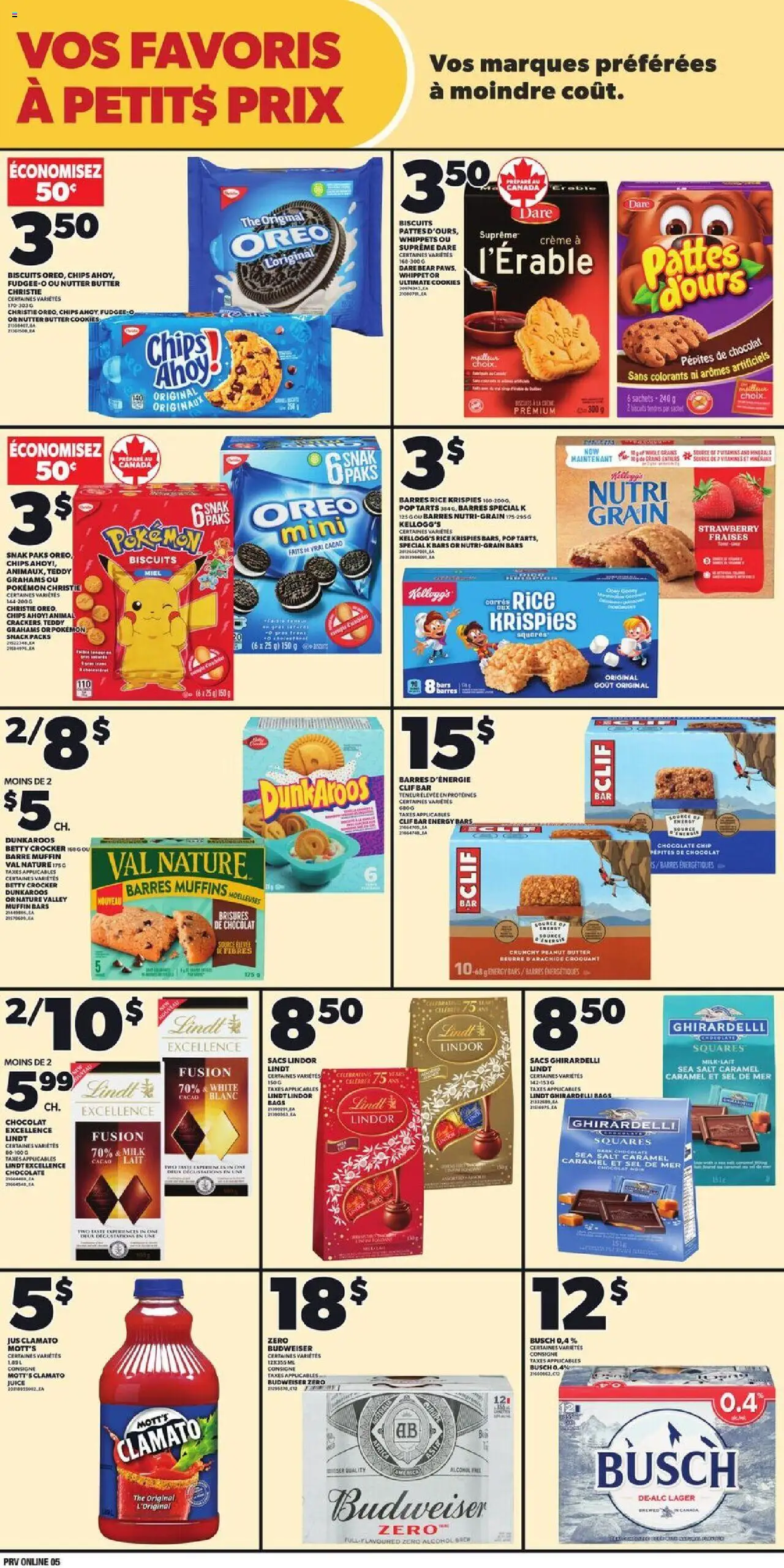 Provigo flyer valid from 14.08.2025 | Page: 6 | Products: Rice, Chips, Butter, Chocolate