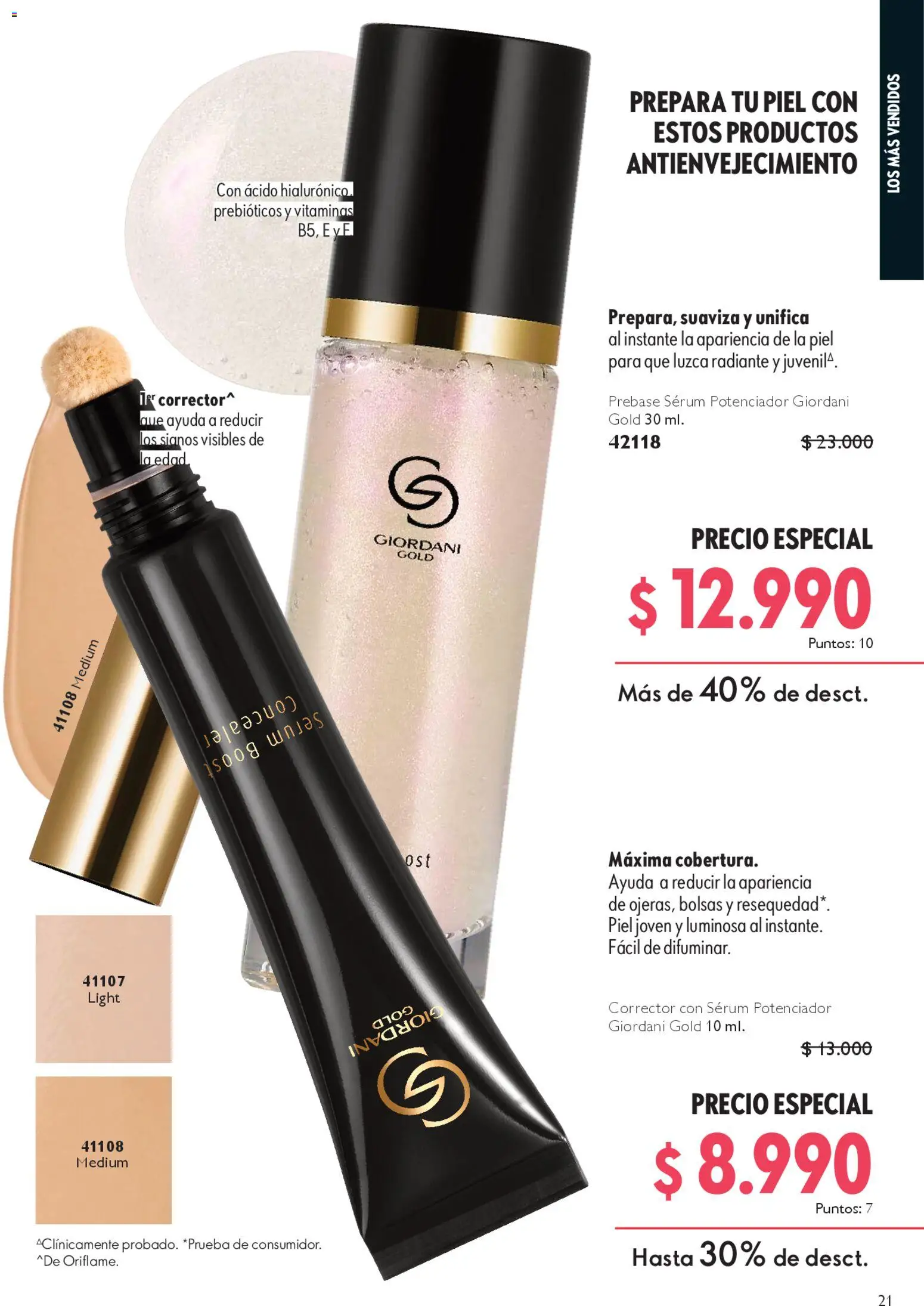 Oriflame catálogo │ válido desde el 14.02.2026 | Página: 21 | Productos: Vitaminas, Corrector, Serum