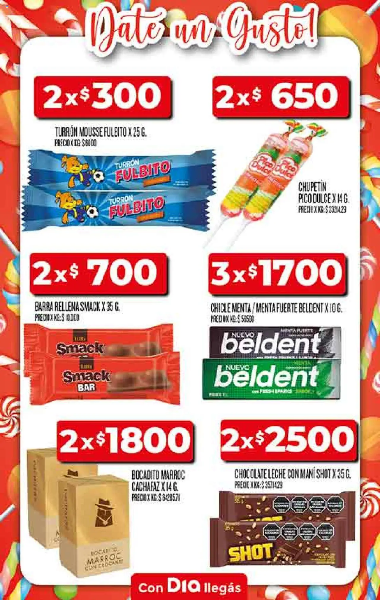 Supermercado DIA Ofertas - Salta y Jujuy │ válido desde el 06.08.2025 | Página: 37 | Productos: Pico, Mousse, Chocolate, Chicle