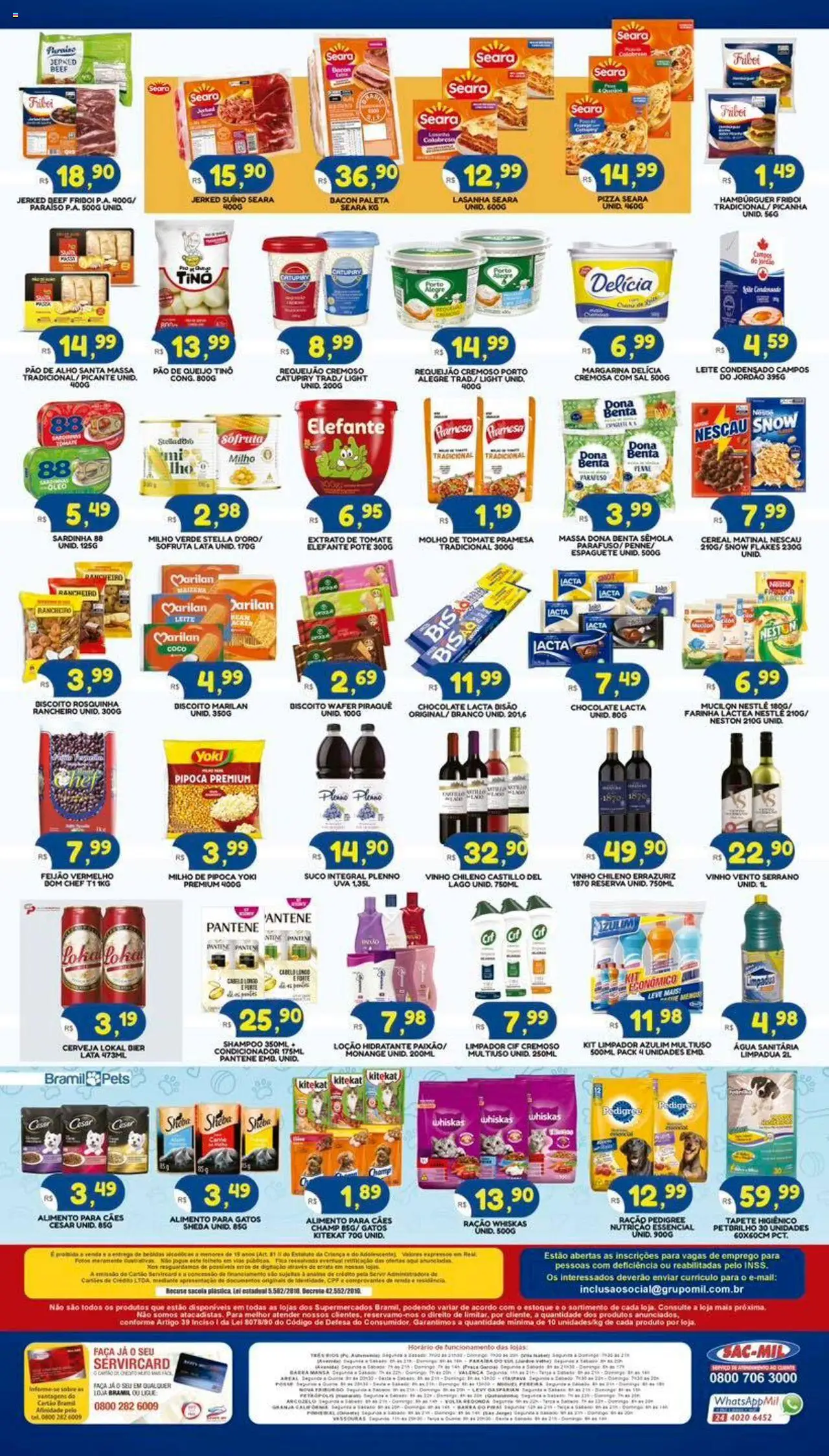 Bramil Supermercados Folheto - válido de 04.08.2025 | Página: 2 | Produtos: Condicionador, Lasanha, Sardinha, Leite condensado