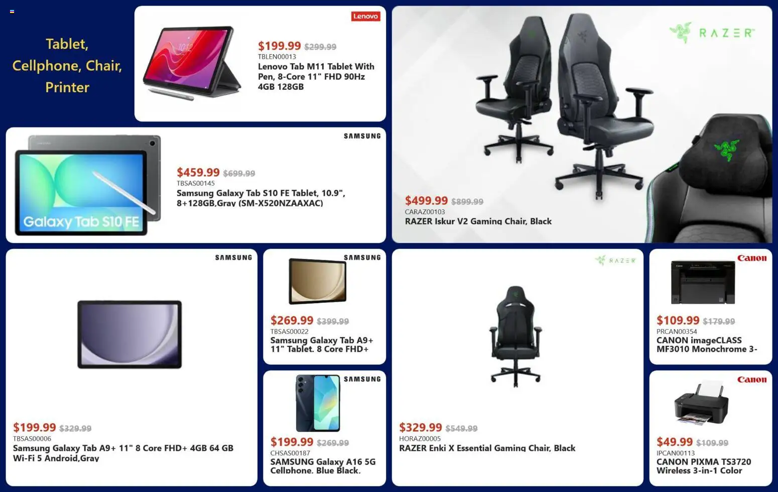 Canada Computers flyer valid from 07.11.2025 | Page: 13 | Products: Tablet, Printer