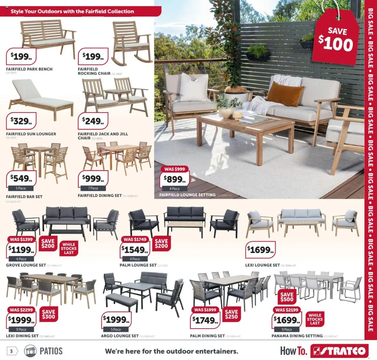 Stratco catalogue - valid from 19.09.2025 | Page: 5 | Products: Chair, Bench