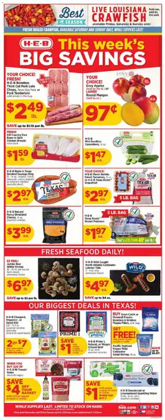 Preview of H-E-B weekly ads valid from 22.04.2026