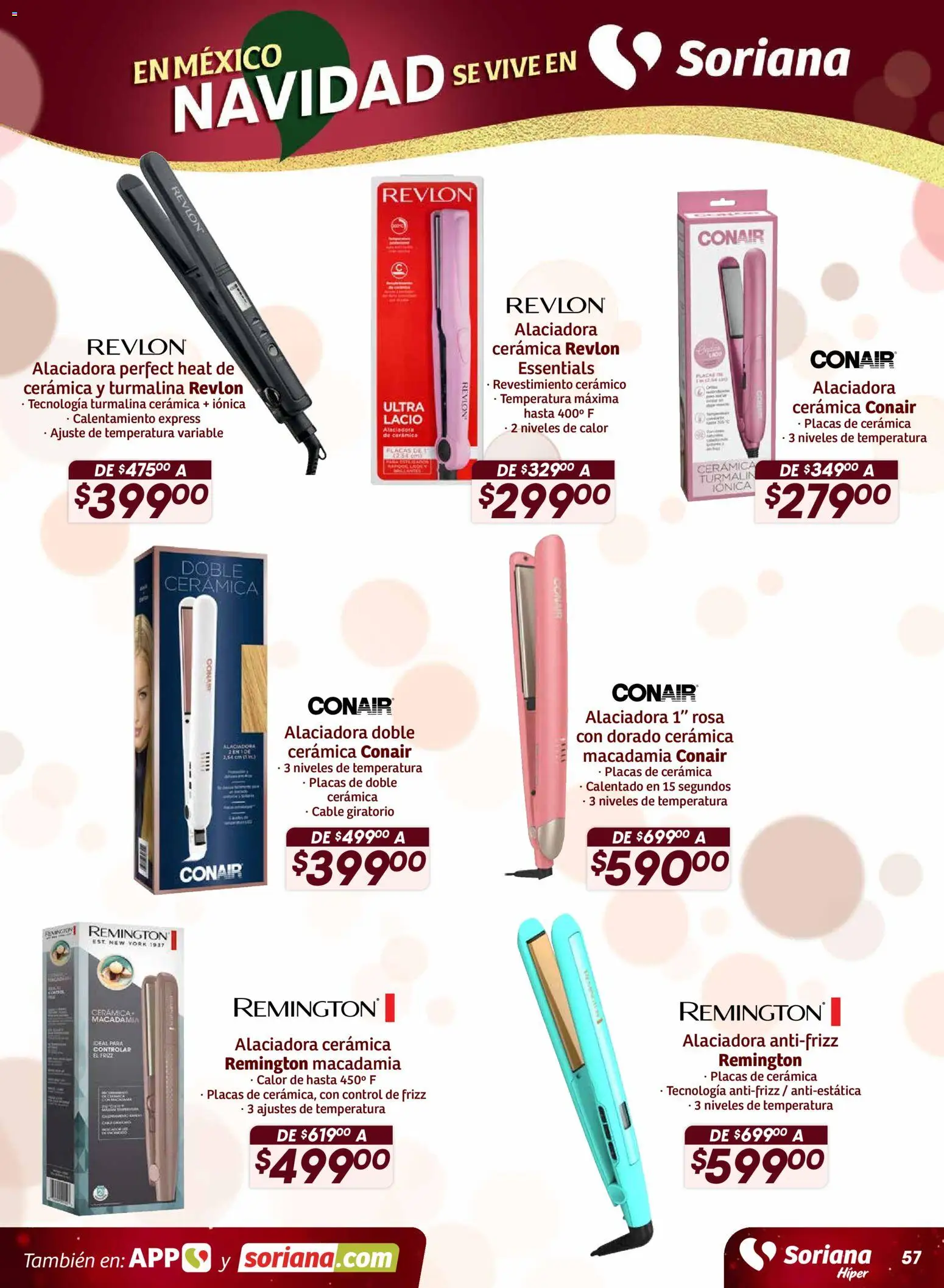 Nuevas ofertas de Soriana válidas en toda la República Mexicana desde el 27.11.2025. ¡Encuentra las mejores ofertas en Soriana - Preciazazaso Híper: Chih, Coah, Dur, NL, SLP, Tamps, Zac! | Página: 56 | Productos: Cable, Cerámico