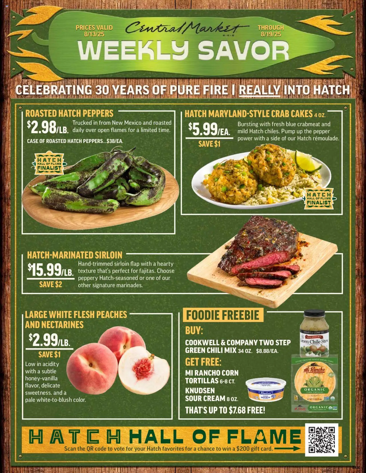 Central Market Weekly Ad - valid from 13.08.2025 | Page: 1 | Products: Corn, Pump, Sour cream, Pepper