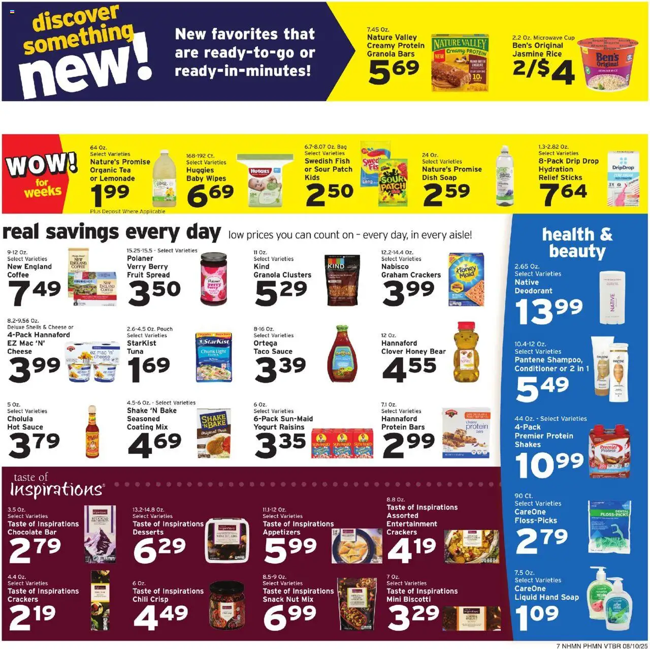 Hannaford Weekly Ad - valid from 10.08.2025 | Page: 7 | Products: Coffee, Chocolate, Soap, Melon