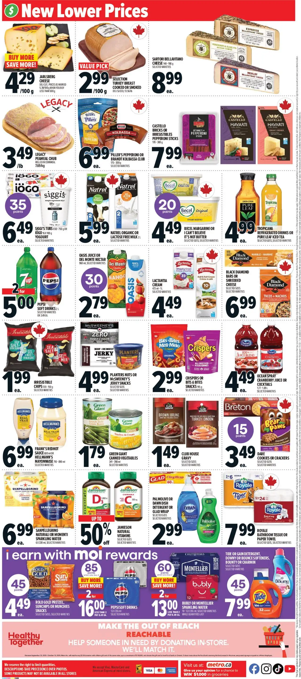 Metro flyer valid from 09.10.2025 | Page: 4 | Products: Chips, Cream, Turkey, Oil