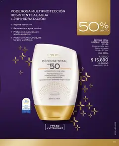 Catálogo L'Bel Campaña 6 válido desde el 31.03.2026 | Página: 69 | Productos: Agua, Uva, Protector solar