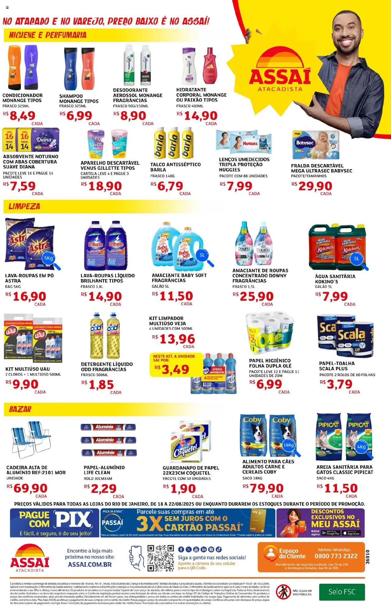 Assaí Atacadista Folheto - válido de 18.08.2025 | Página: 4 | Produtos: Celular, Desodorante, Pneus, Base