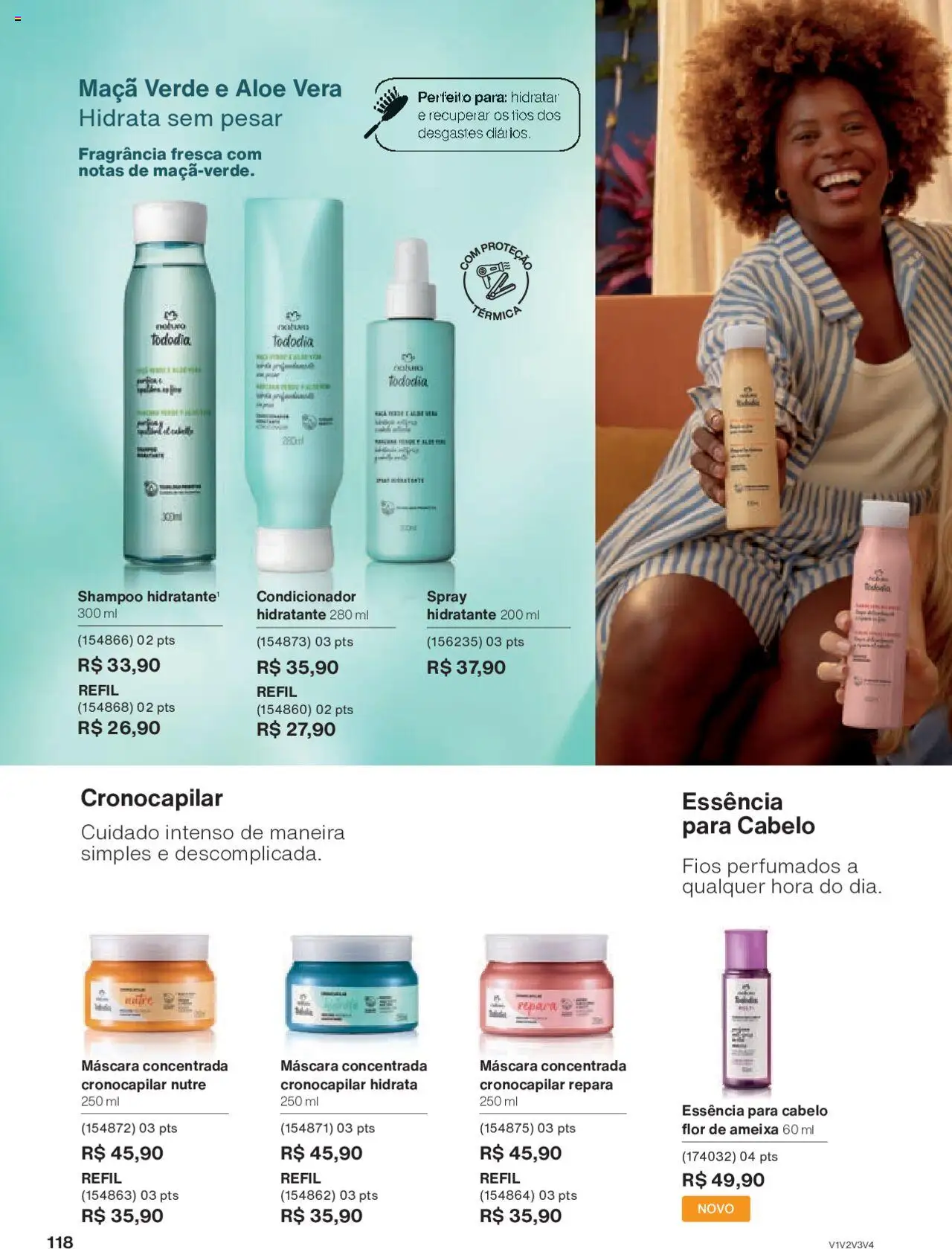 Natura Folheto - válido de 15.06.2025 | Página: 118 | Produtos: Shampoo, Fragrância, Condicionador, Ameixa