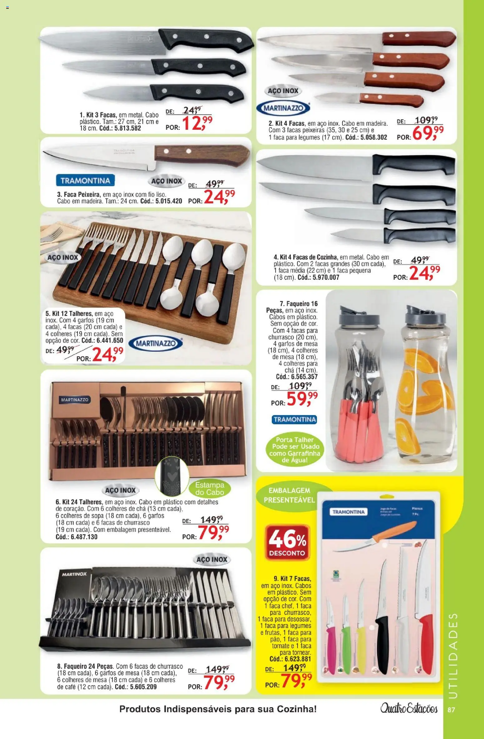 Quatro Estações Folheto - válido de 01.02.2026 | Página: 83 | Produtos: Porta, Mesa, Garfos, Faca