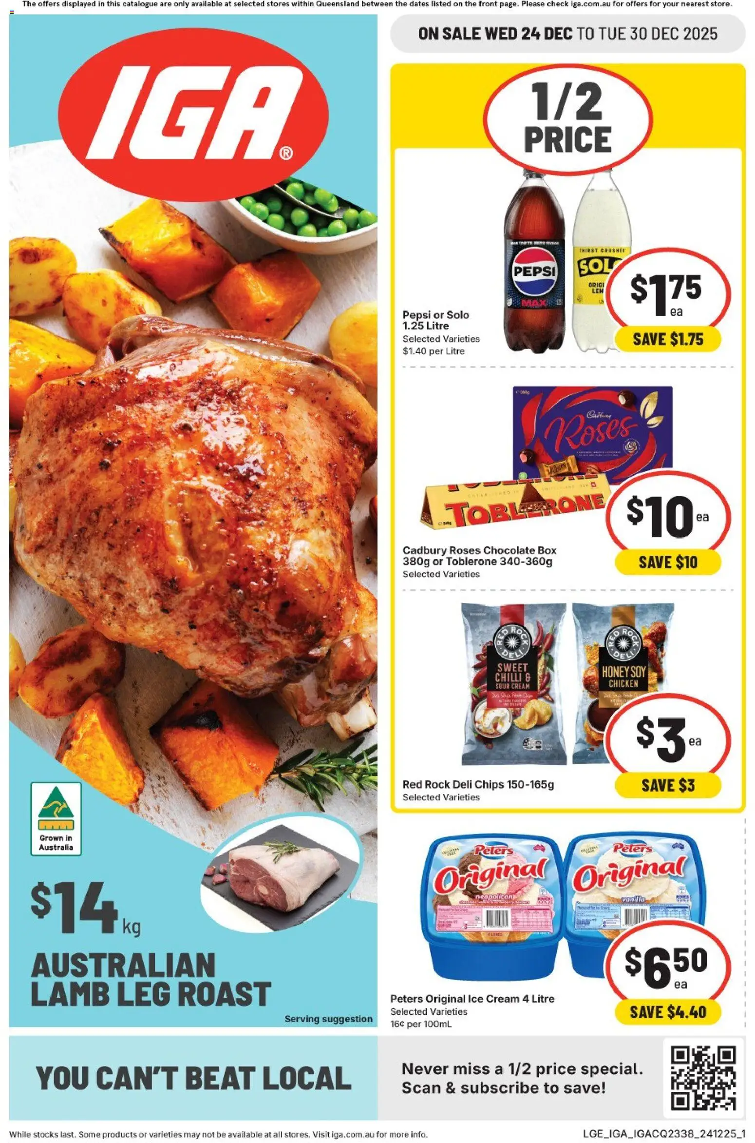 IGA catalogue - valid from 24.12.2025 | Page: 1 | Products: Box, Chicken, Chips, Chilli