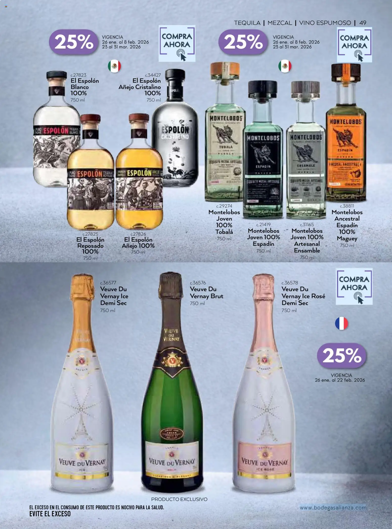 Nuevas ofertas de Bodegas Alianza válidas en toda la República Mexicana desde el 01.01.2026. ¡Encuentra las mejores ofertas en Bodegas Alianza catálogo! | Página: 51 | Productos: Tequila, Vino