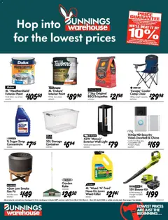 Preview of Bunnings Catalogue - Hop into Bunnings Warehouse for the Lowest Prices QLD - valid from 11.03.2026