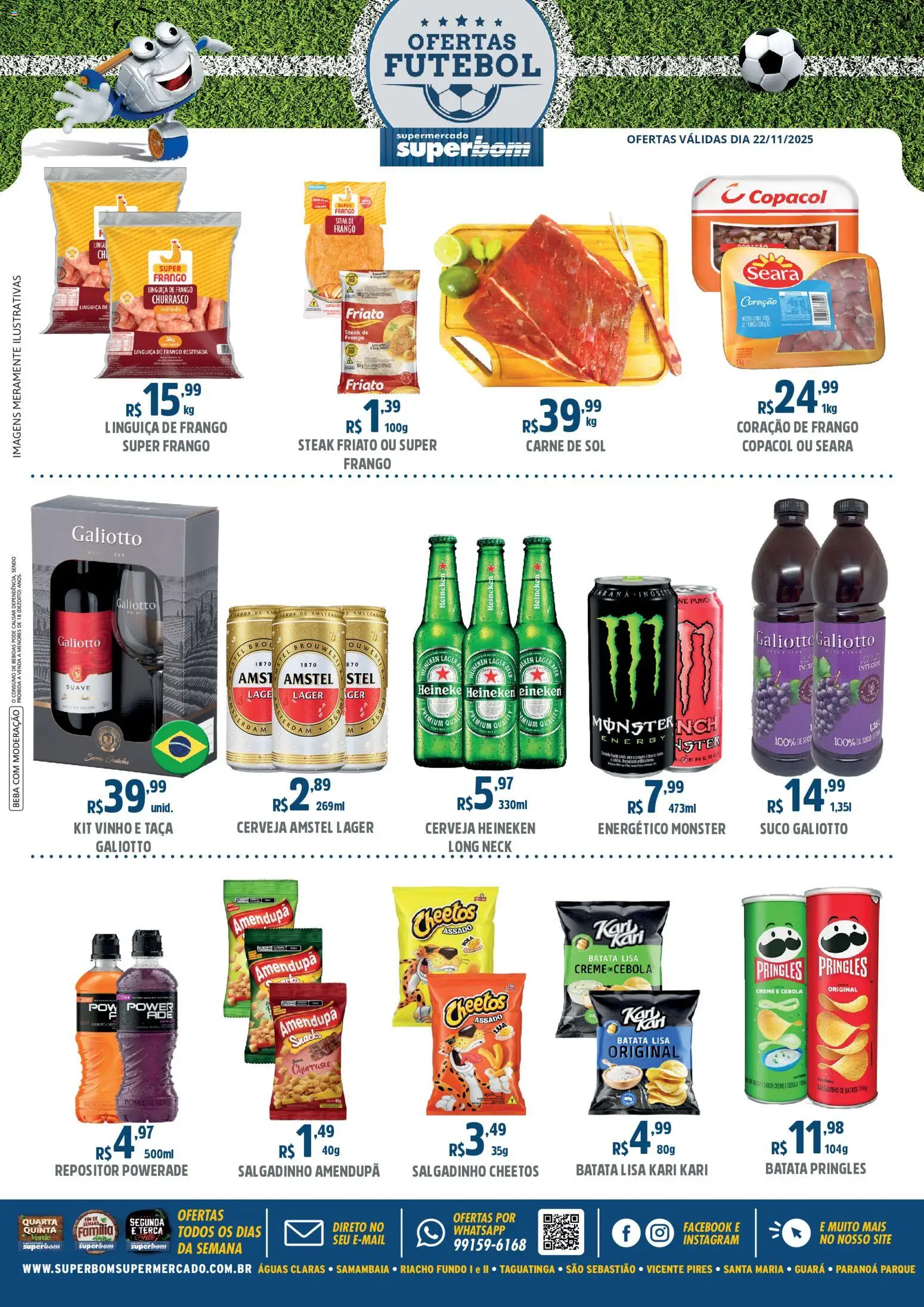 Superbom Folheto - válido de 22.11.2025 | Página: 1 | Produtos: Cebola, Friato, Carne, Monster