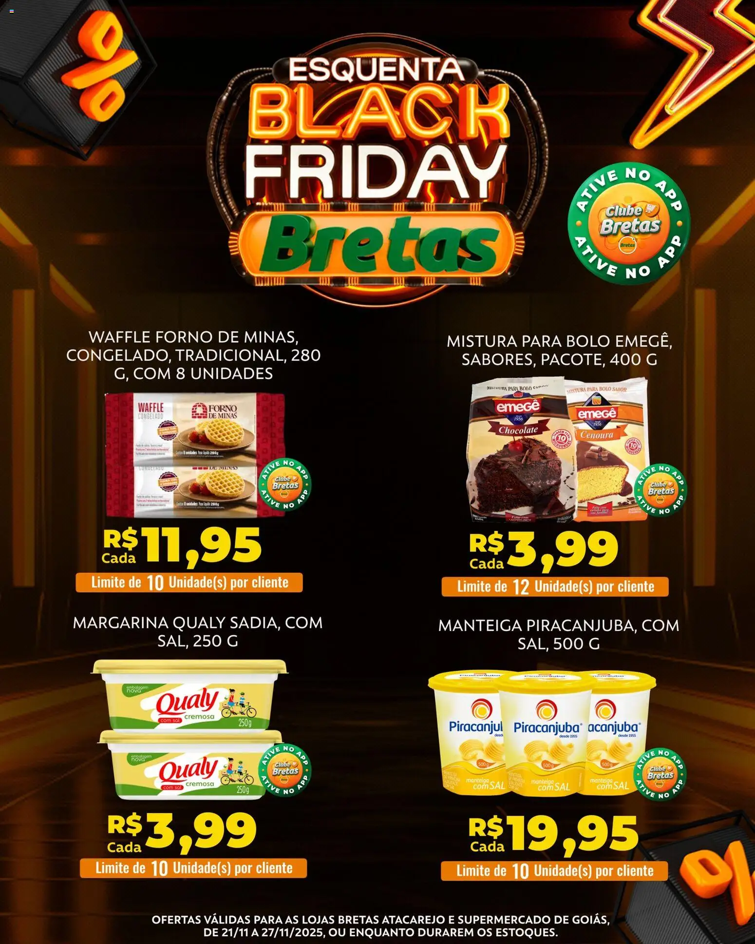 Bretas Folheto - válido de 21.11.2025 | Página: 3 | Produtos: Forno, Manteiga, Bolo, Margarina