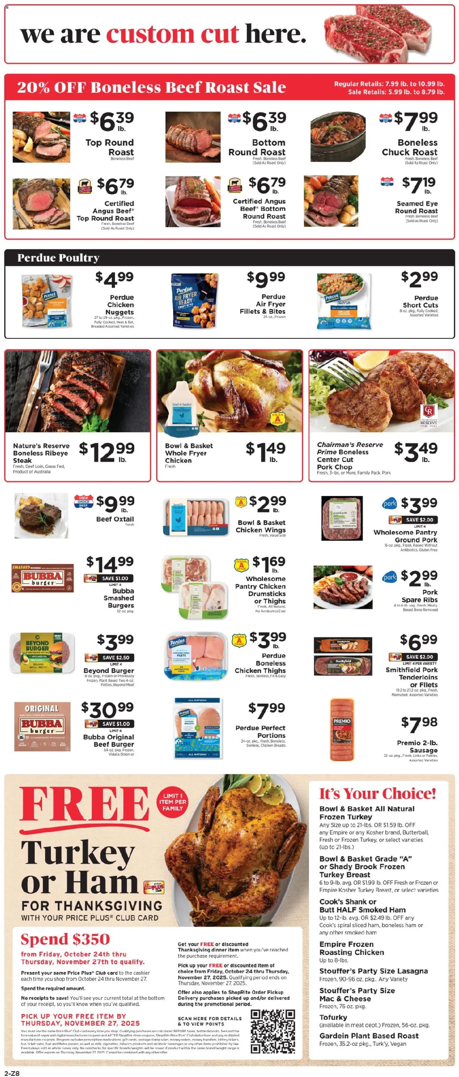 ShopRite Weekly Ad - valid from 24.10.2025 | Page: 3 | Products: Basket, Cheese, Oil, Ham