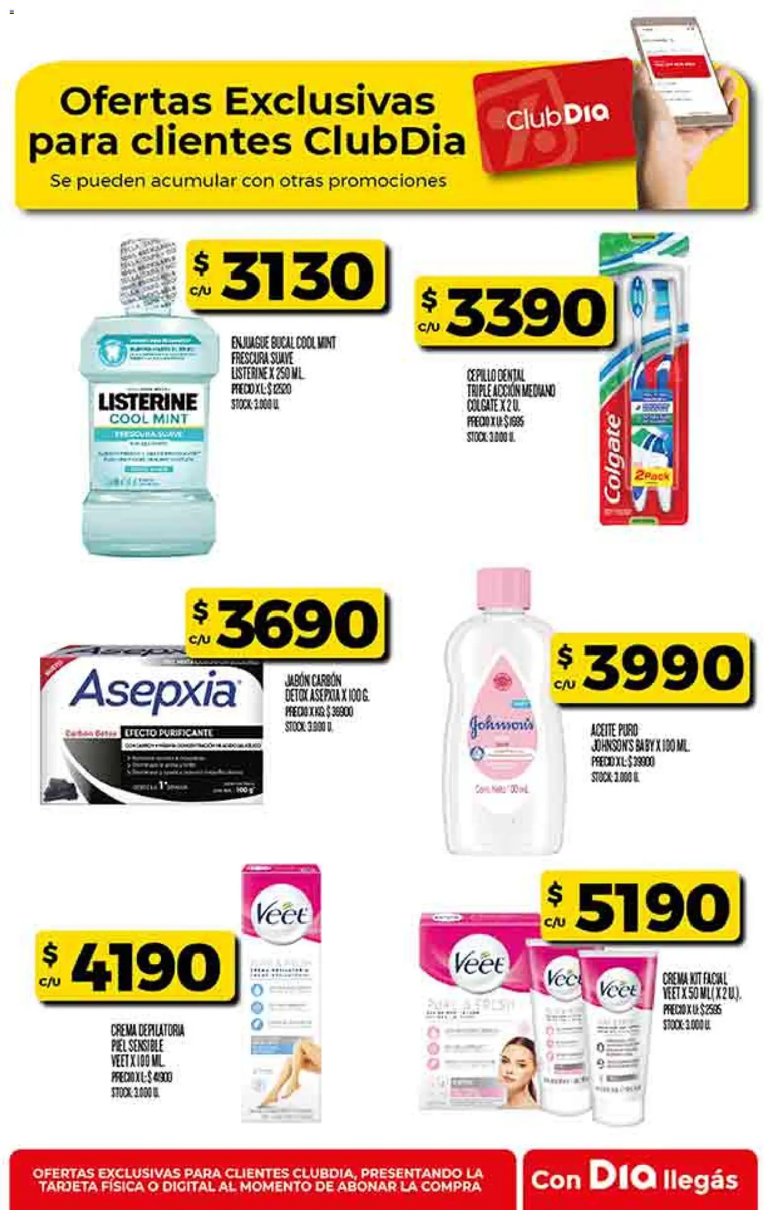 Supermercado DIA Ofertas │ válido desde el 10.12.2025 | Página: 48 | Productos: Aceite, Jabón, Crema depilatoria, Enjuague bucal