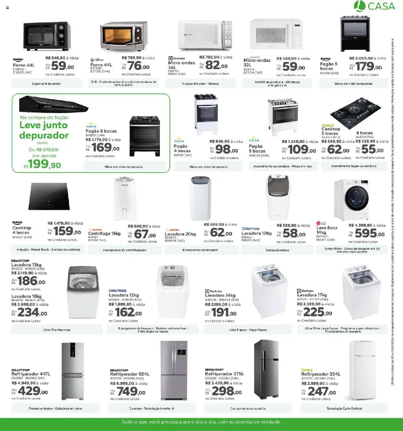 Lebes Folheto - válido de 01.07.2025 | Página: 7 | Produtos: Forno, Geladeira, Cooktop, Microondas