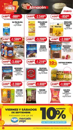 Makro ofertas │ válido desde el 18.09.2025 | Página: 8 | Productos: Papa, Sal, Mani, Té