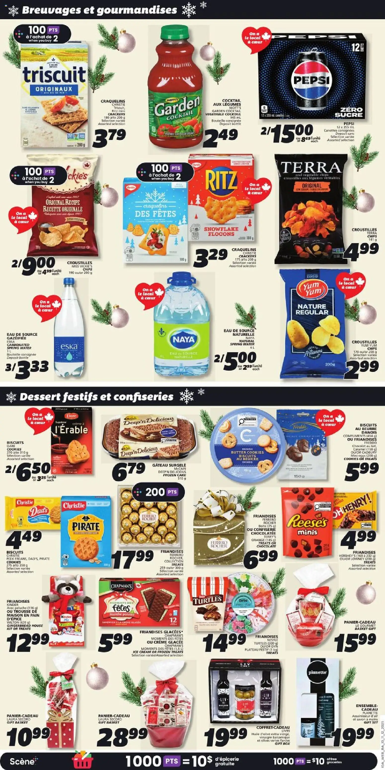 IGA flyer valid from 11.12.2025 | Page: 14 | Products: Chips, Cream, Ice cream, Basket