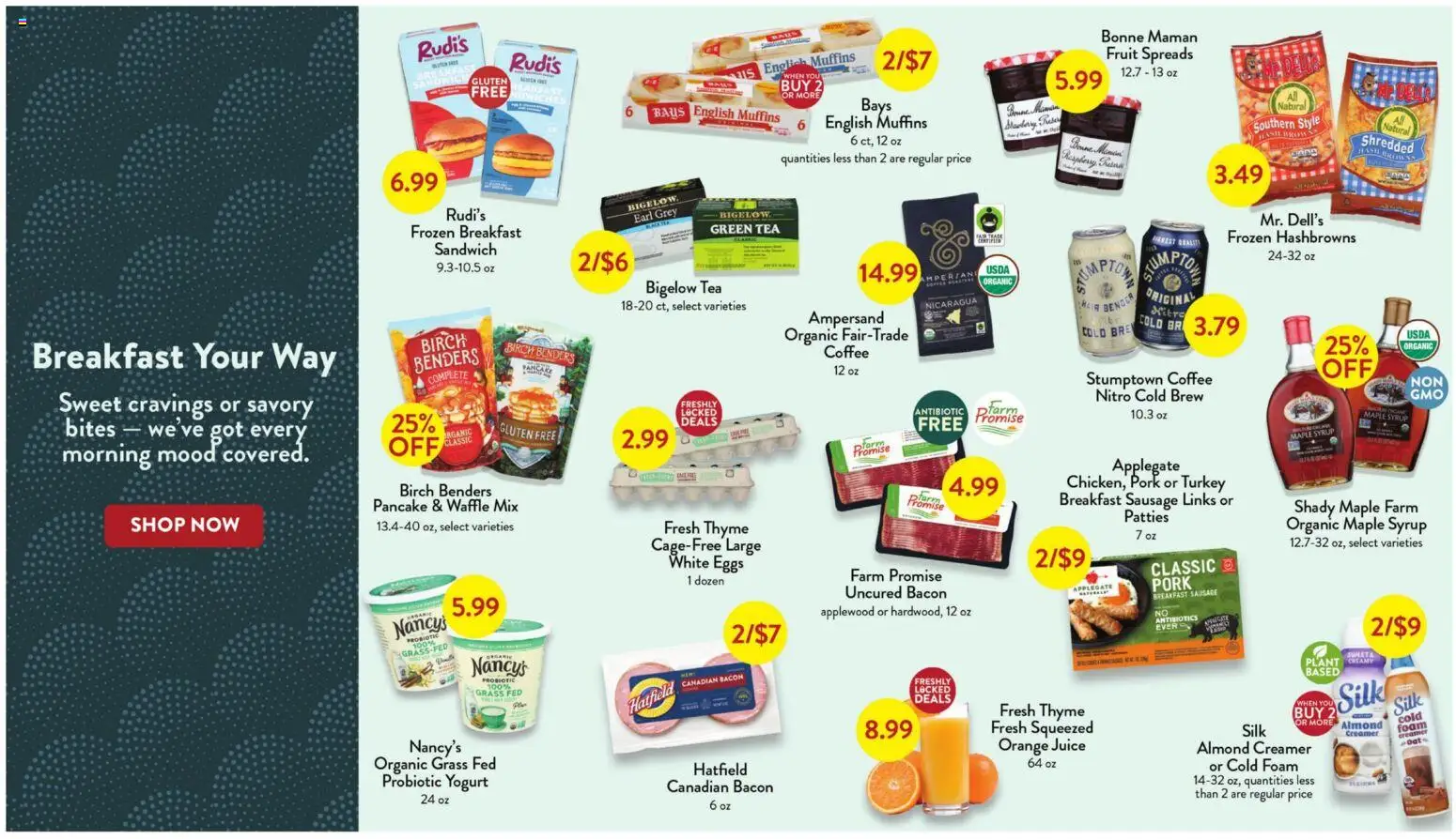 Fresh Thyme Weekly Ad - KY - valid from 17.12.2025 | Page: 7 | Products: Yogurt, Coffee, Juice, Sausage