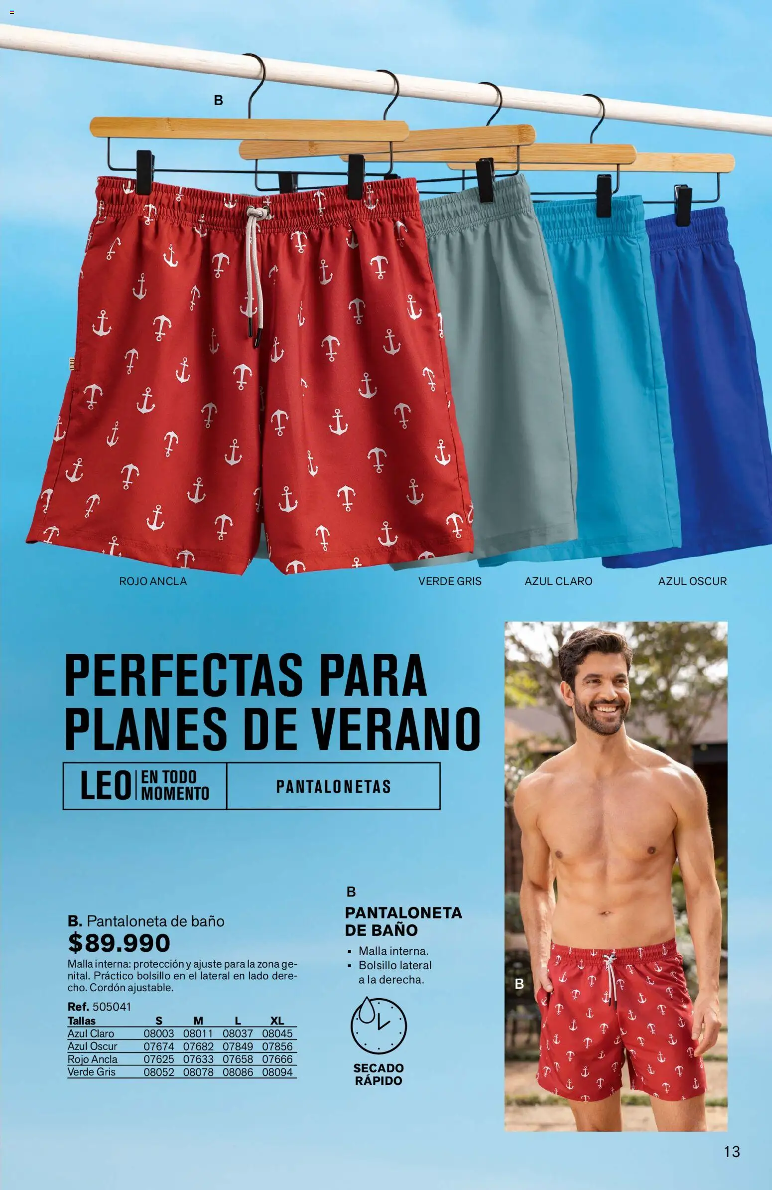 Leonisa revista - valida desde el 16.03.2026 | Página: 13 | Productos: Baño, Pantaloneta