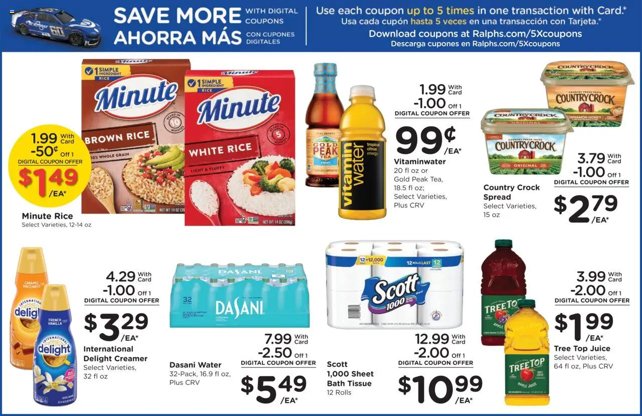 Ralphs Weekly Ad - valid from 08.10.2025 | Page: 13 | Products: Vitamin, Juice, Water, Sheet