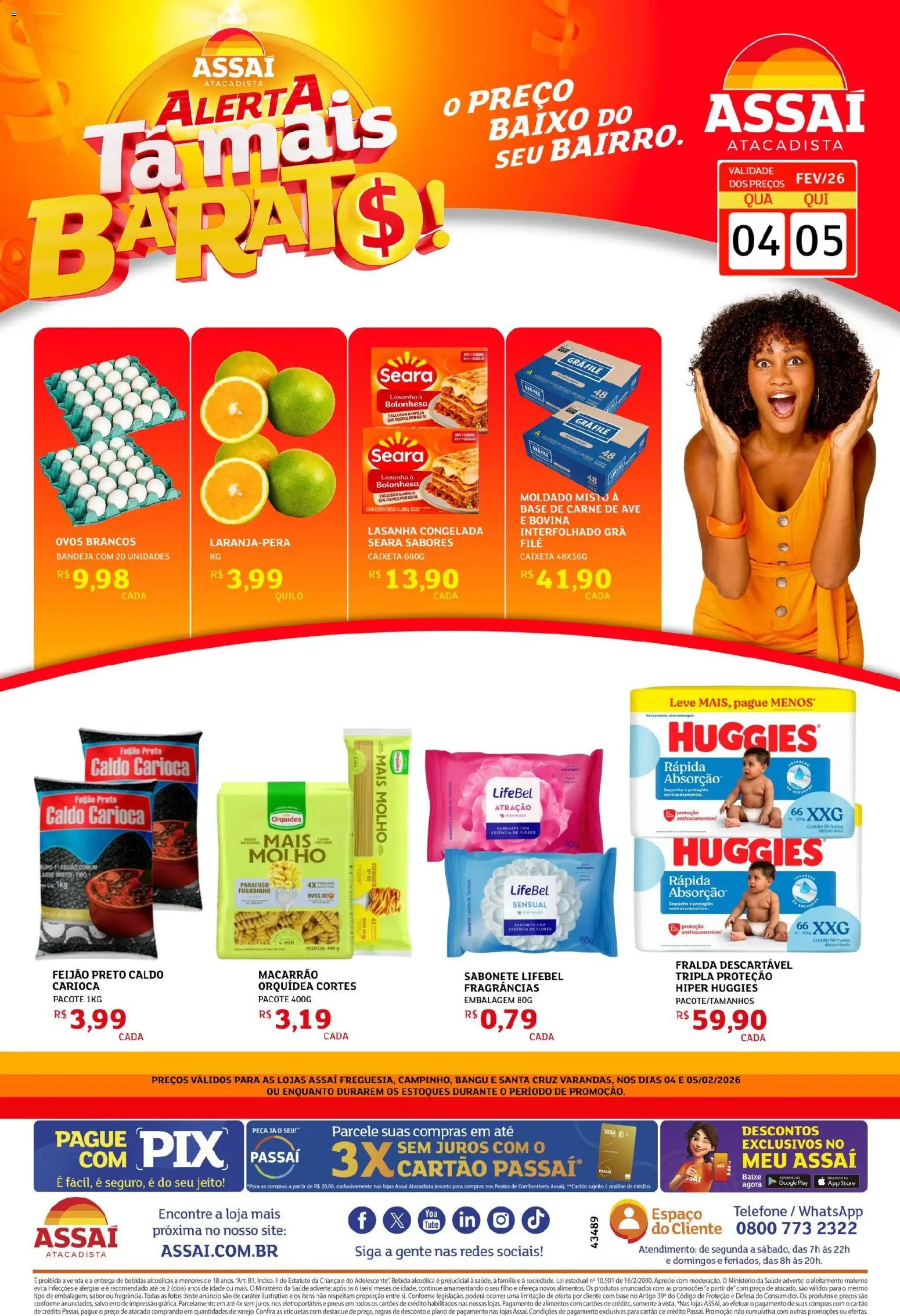 Assaí Atacadista Folheto - válido de 04.02.2026 | Página: 1