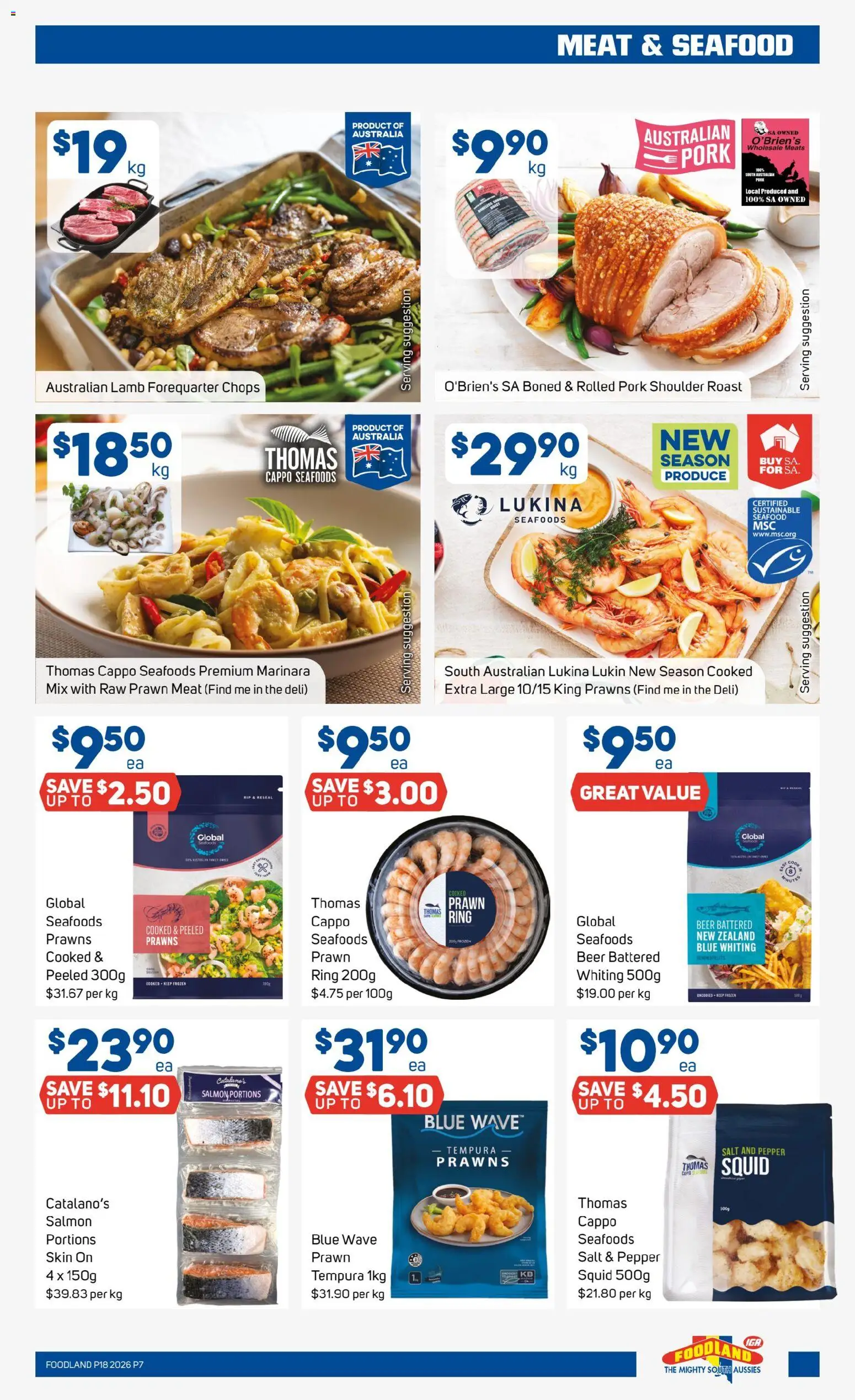 Foodland catalogue - valid from 29.04.2026 | Page: 7 | Products: Beer, Pork, Salmon, Pepper