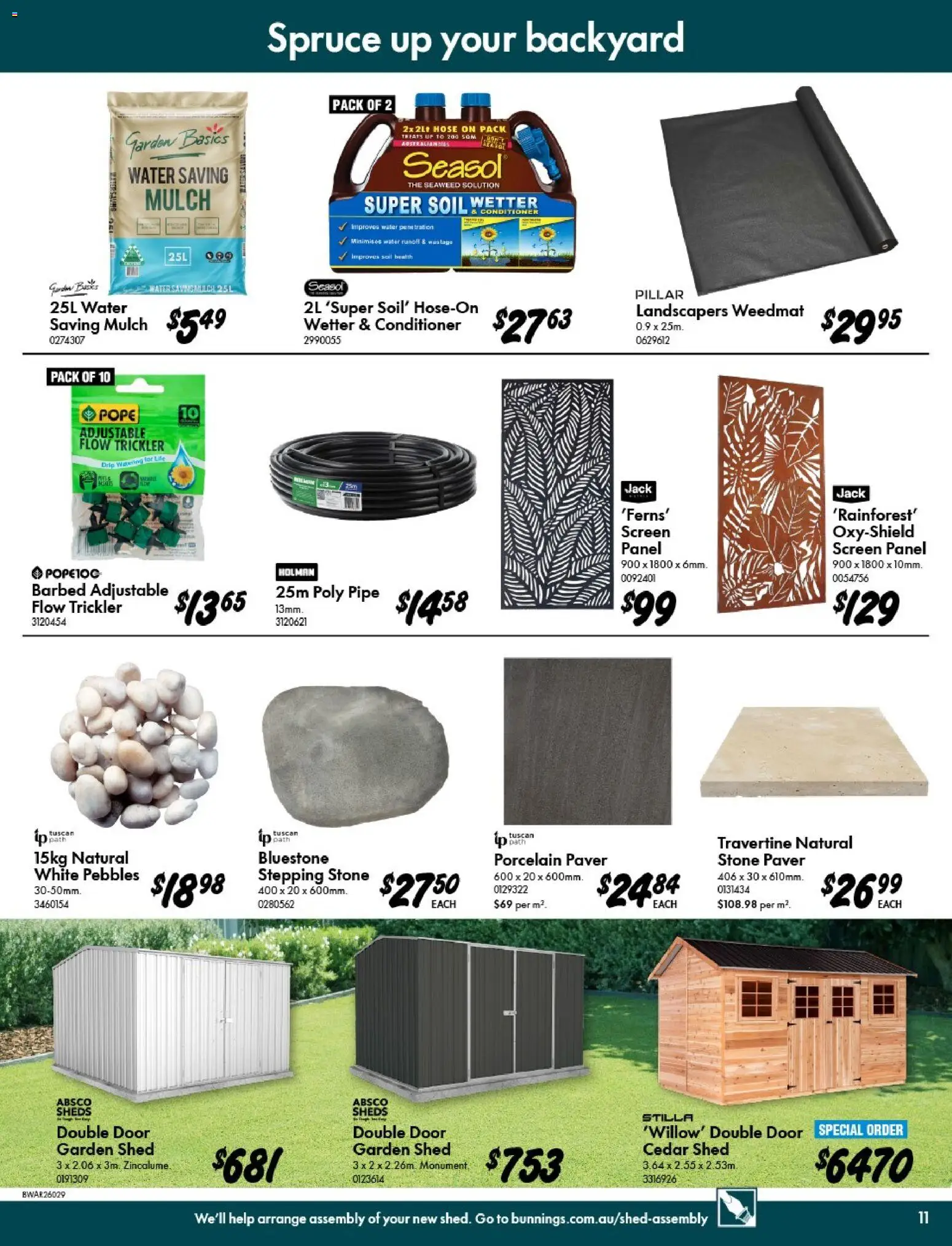 Bunnings Warehouse catalogue - valid from 07.01.2026 | Page: 11 | Products: Conditioner, Water, Soil, Peach
