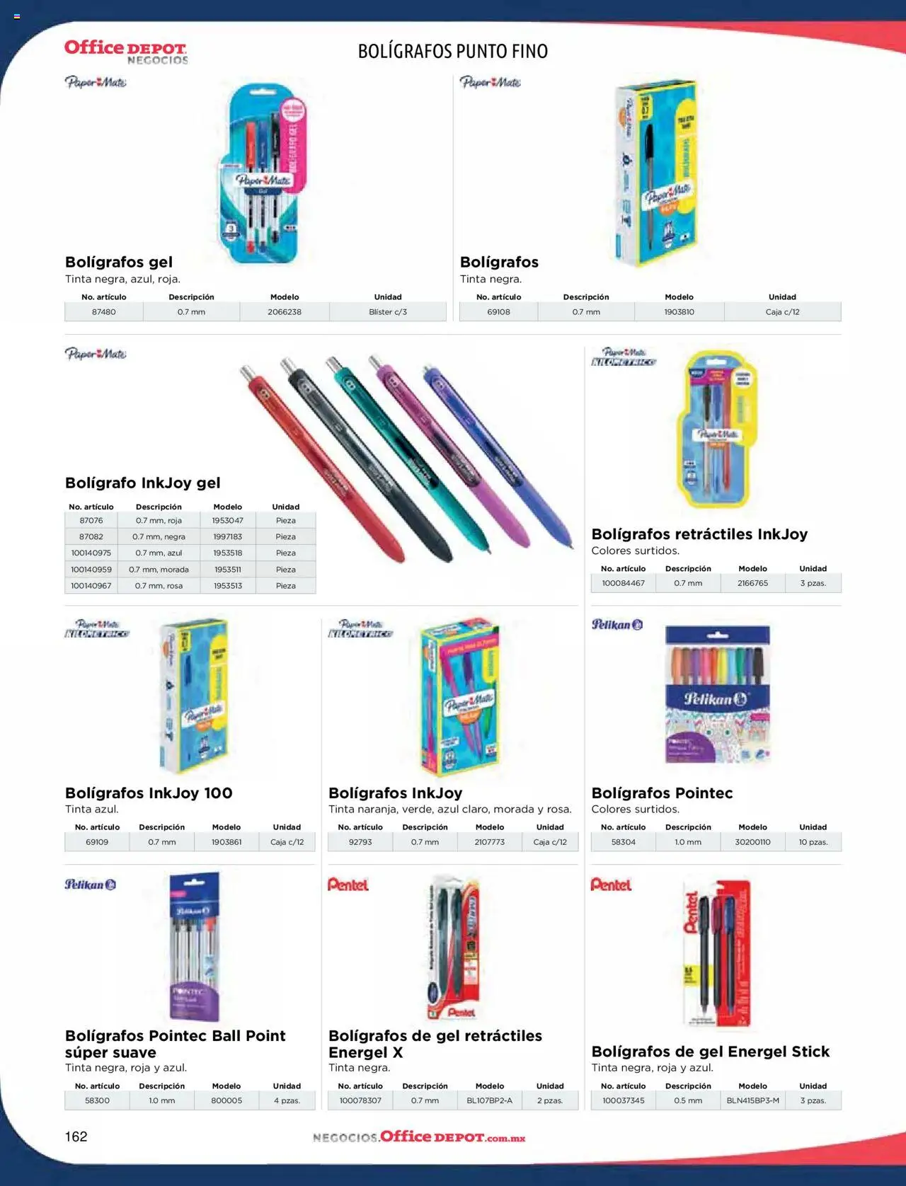 Nuevas ofertas de Office Depot válidas en toda la República Mexicana desde el 09.01.2025. ¡Encuentra las mejores ofertas en Office Depot catálogo 2025! | Página: 164 | Productos: Mate, Caja