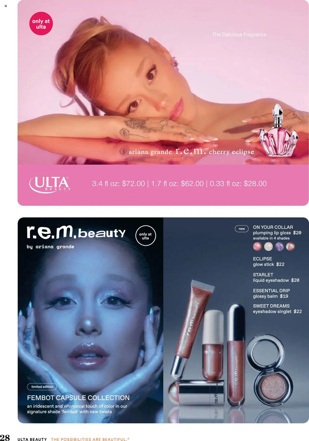 Ulta Beauty Weekly Ad - valid from 03.08.2025 | Page: 28 | Products: Fragrance, Eyeshadow, Lip gloss