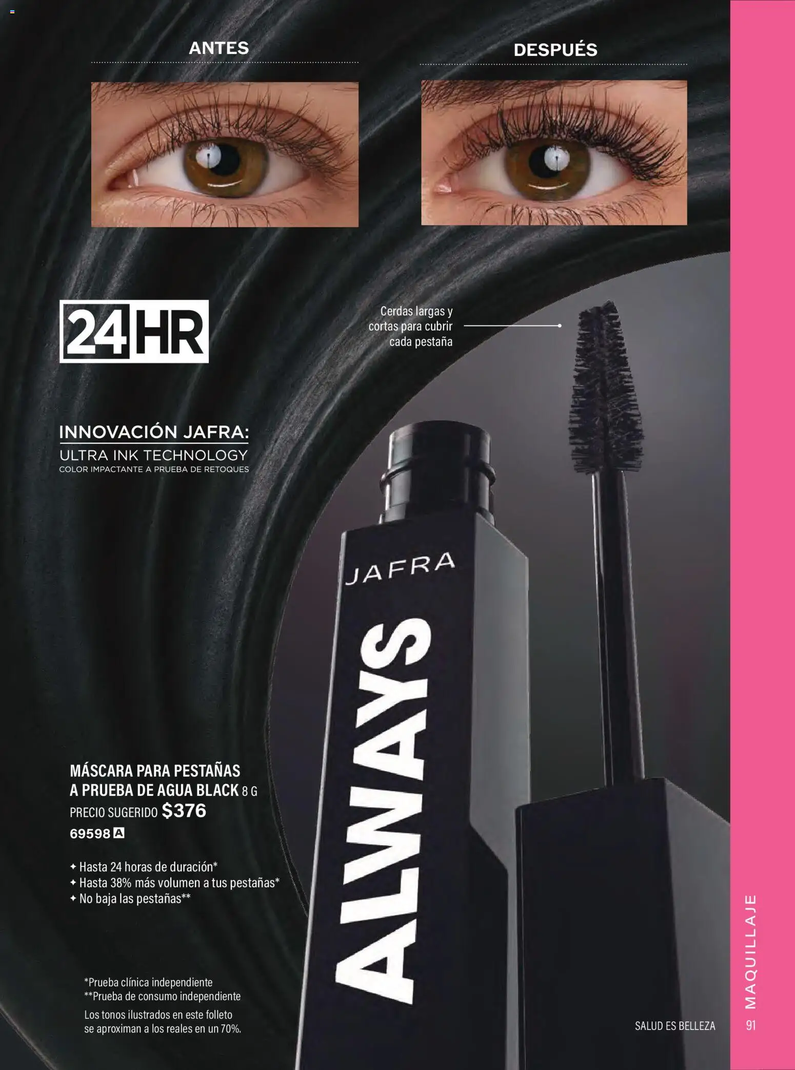 Nuevas ofertas de JAFRA válidas en toda la República Mexicana desde el 01.02.2026. ¡Encuentra las mejores ofertas en JAFRA catálogo Organizador de Ventas! | Página: 89 | Productos: Máscara, Agua, Maquillaje