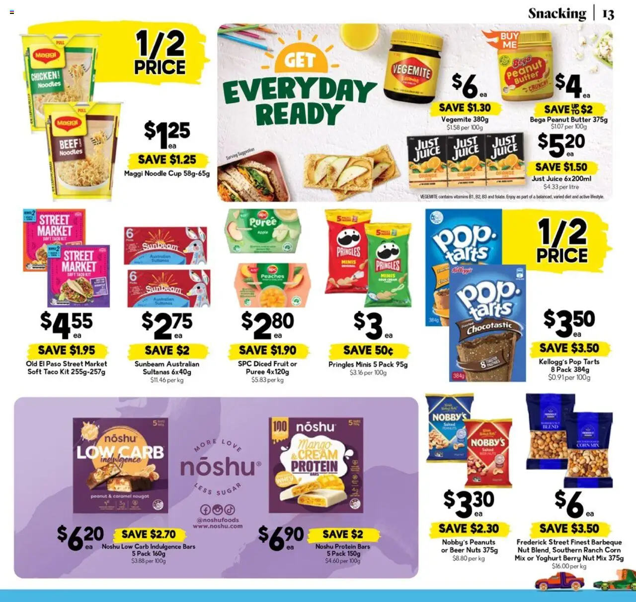 Drakes catalogue - valid from 08.10.2025 | Page: 13 | Products: Yoghurt, Beer, Noodles, Peanuts