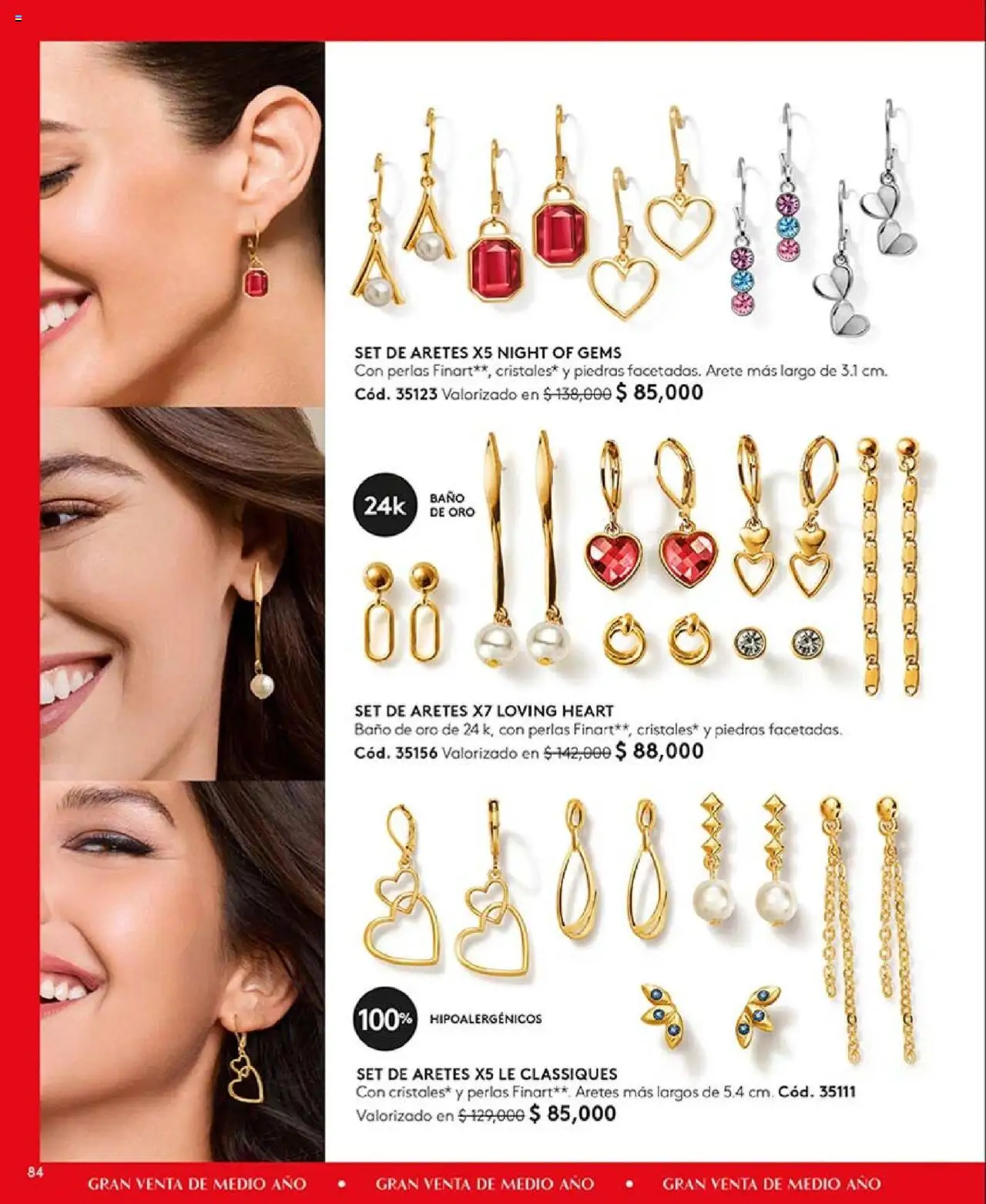 Ésika revista - valida desde el 16.06.2025 | Página: 84 | Productos: Aretes, Baño