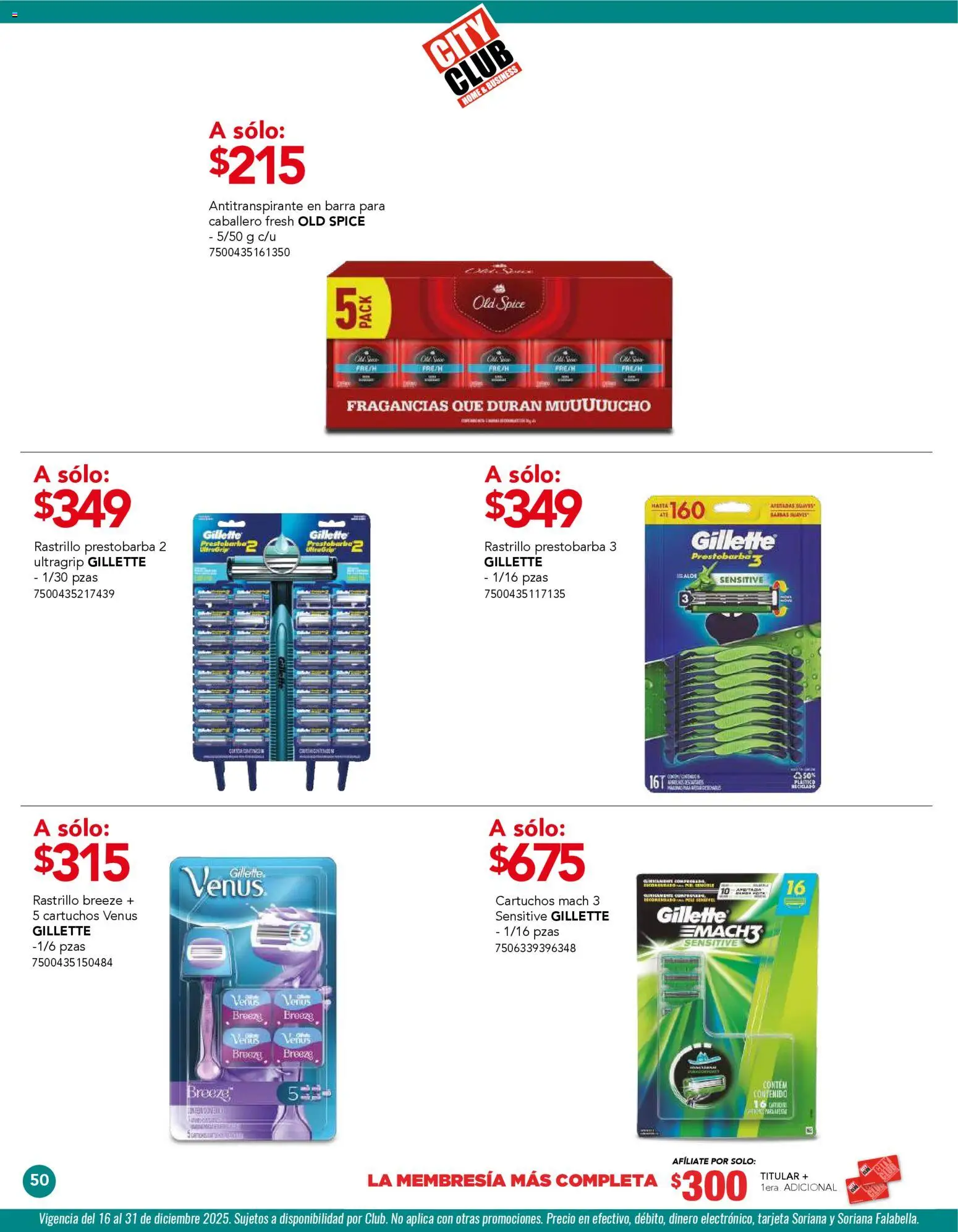 Nuevas ofertas de City Club válidas en toda la República Mexicana desde el 01.12.2025. ¡Encuentra las mejores ofertas en City Club catálogo! | Página: 50