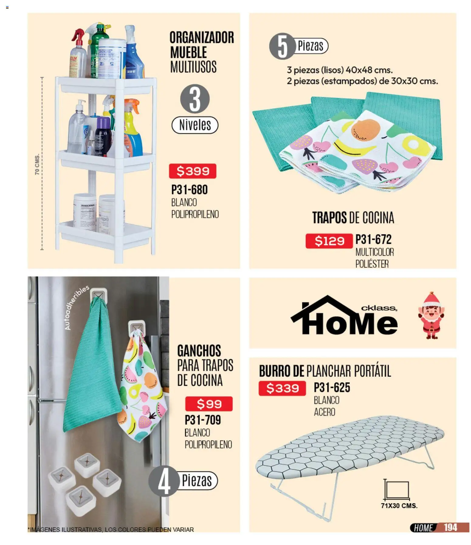 Nuevas ofertas de Cklass válidas en toda la República Mexicana desde el 30.11.2025. ¡Encuentra las mejores ofertas en Cklass catálogo Rebajas Navideñas Calzado! | Página: 626 | Productos: Burro de planchar, Organizador, Cocina