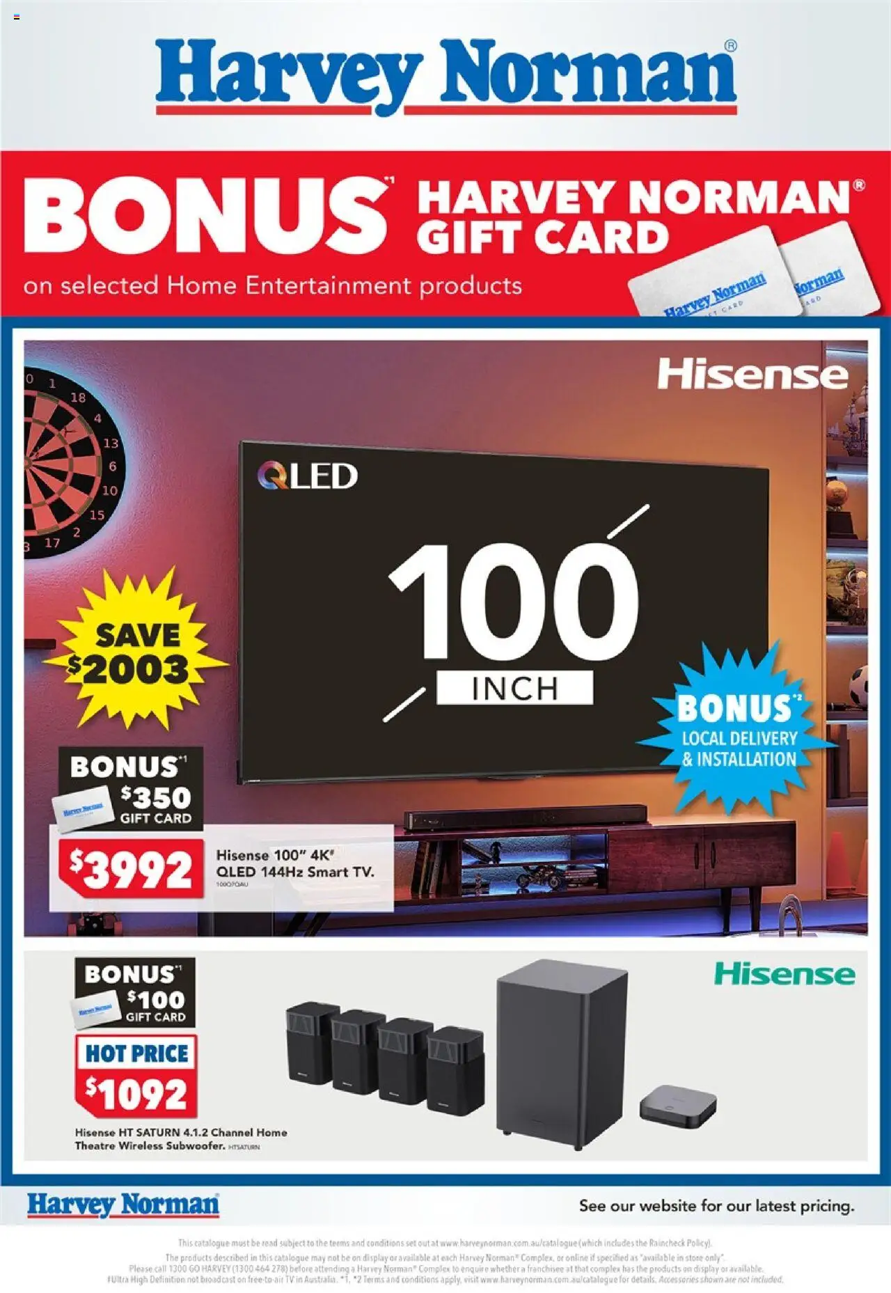 Harvey Norman catalogue - valid from 14.08.2025 | Page: 1 | Products: Accessories, Tv