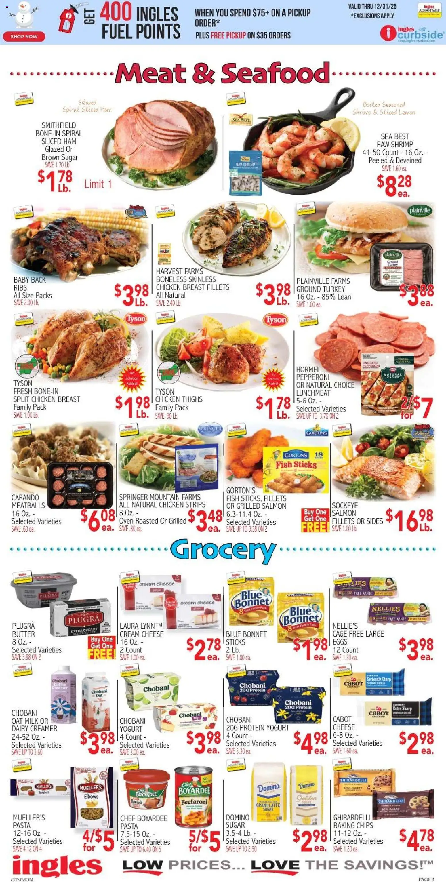 Ingles Weekly Ad - valid from 10.12.2025 | Page: 3 | Products: Milk, Cheese, Chips, Lemon