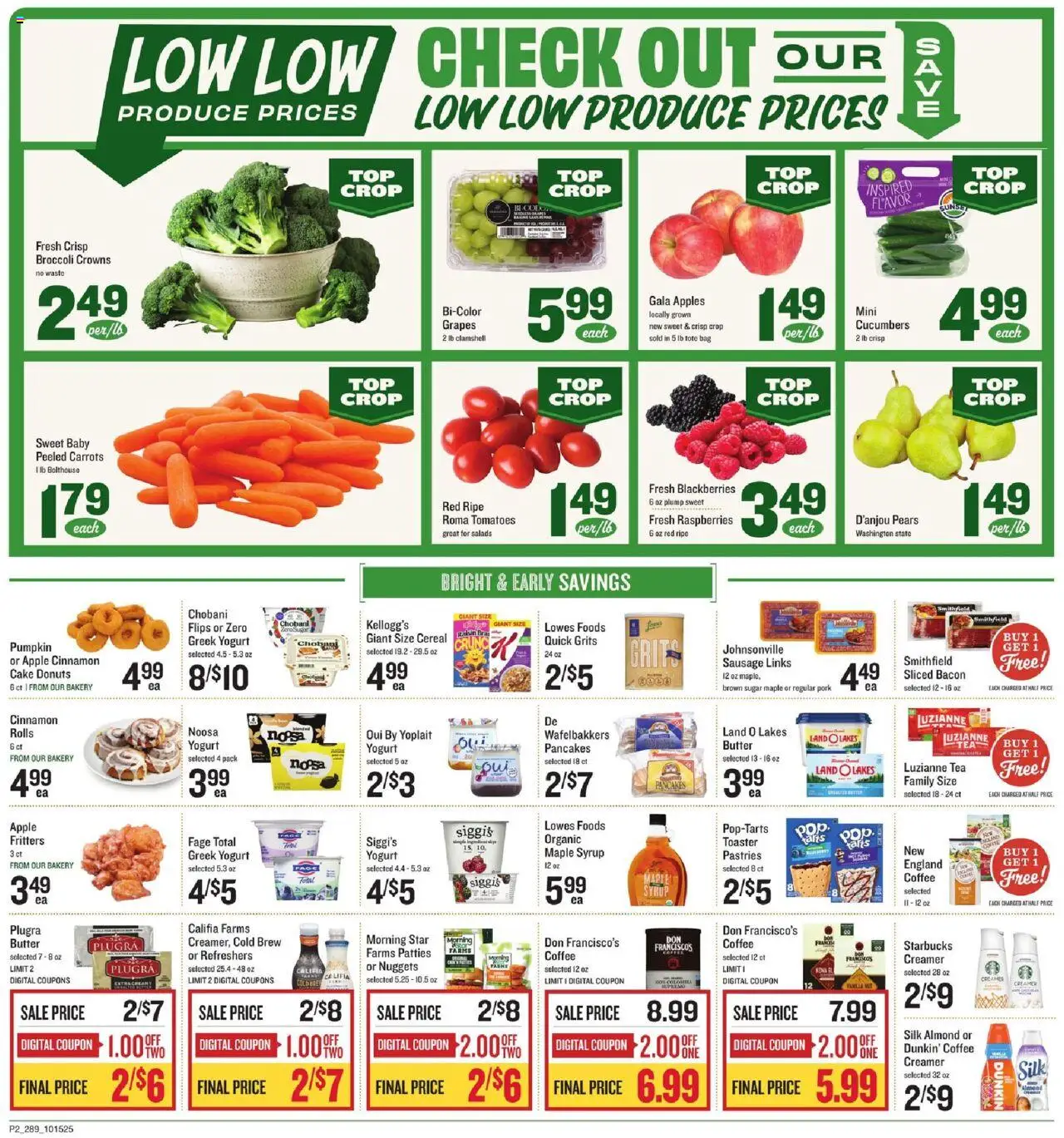 Lowes Foods Weekly Ad - GA - valid from 15.10.2025 | Page: 2 | Products: Toaster, Butter, Apples, Sausage