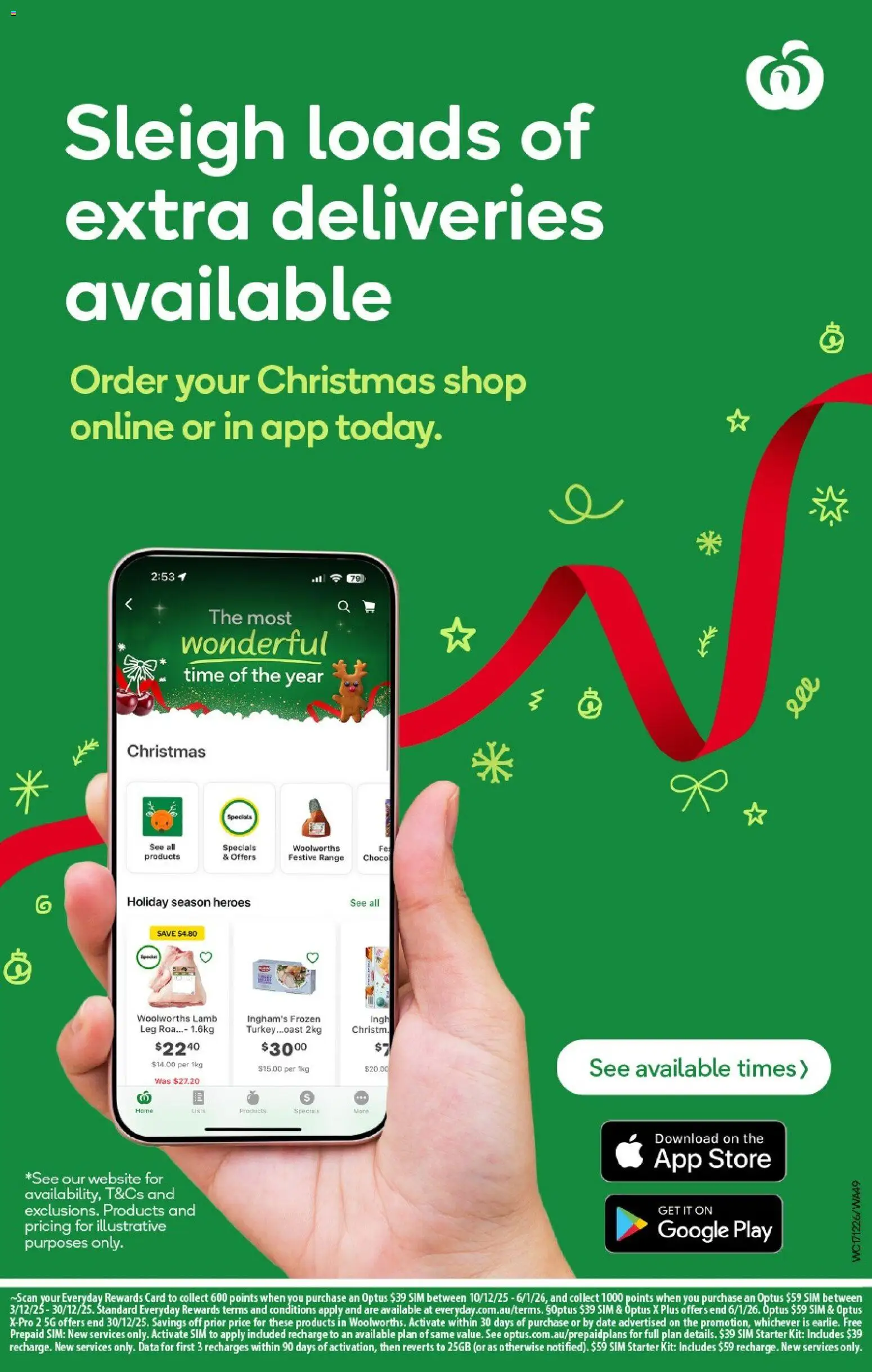 Woolworths catalogue - valid from 17.12.2025 | Page: 49 | Products: Lamb, Turkey, Date